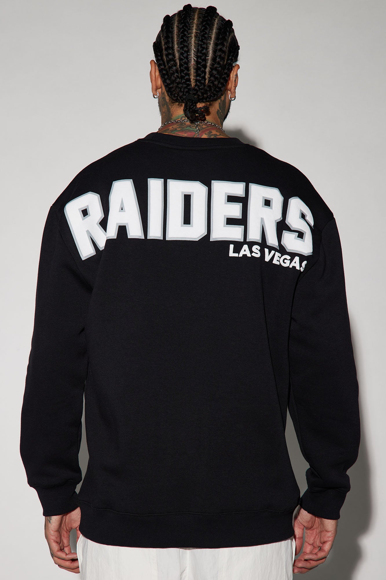 Raiders Higher Education Fleece Crew Neck Sweater