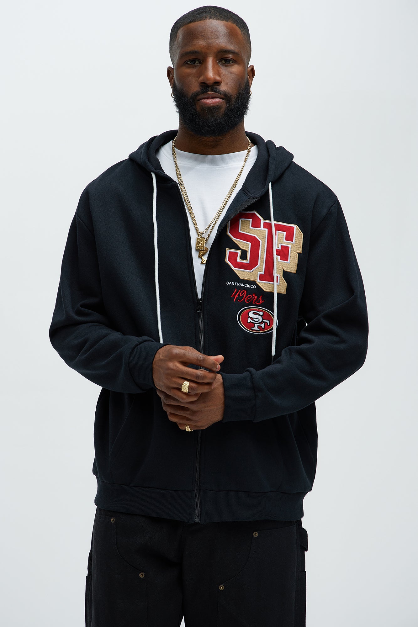 49ers Bold Zipp Hoodie