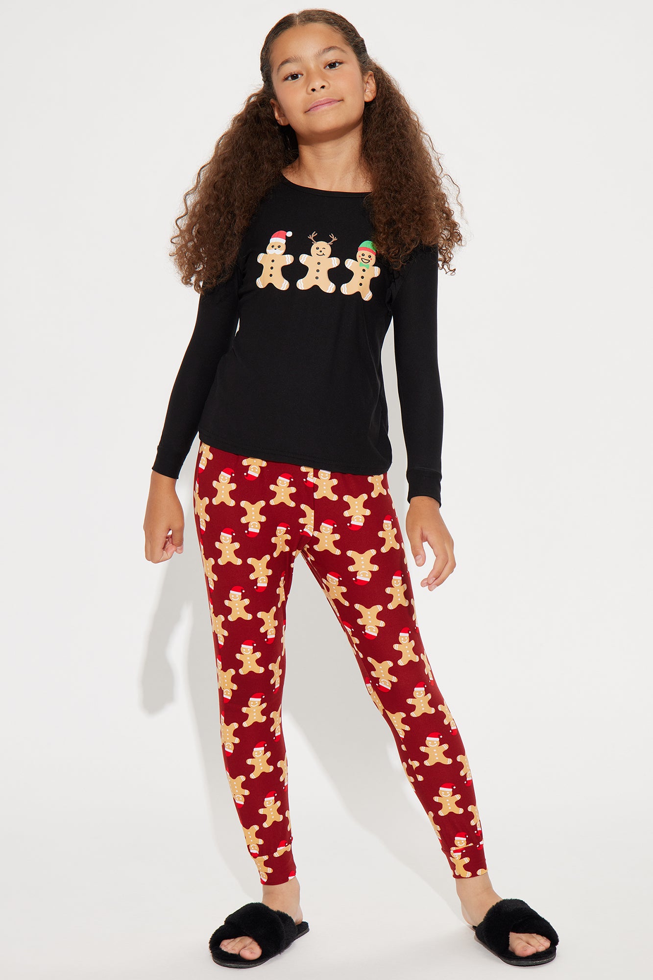 Mini Gingerbread Crew Matching Family Pant Set