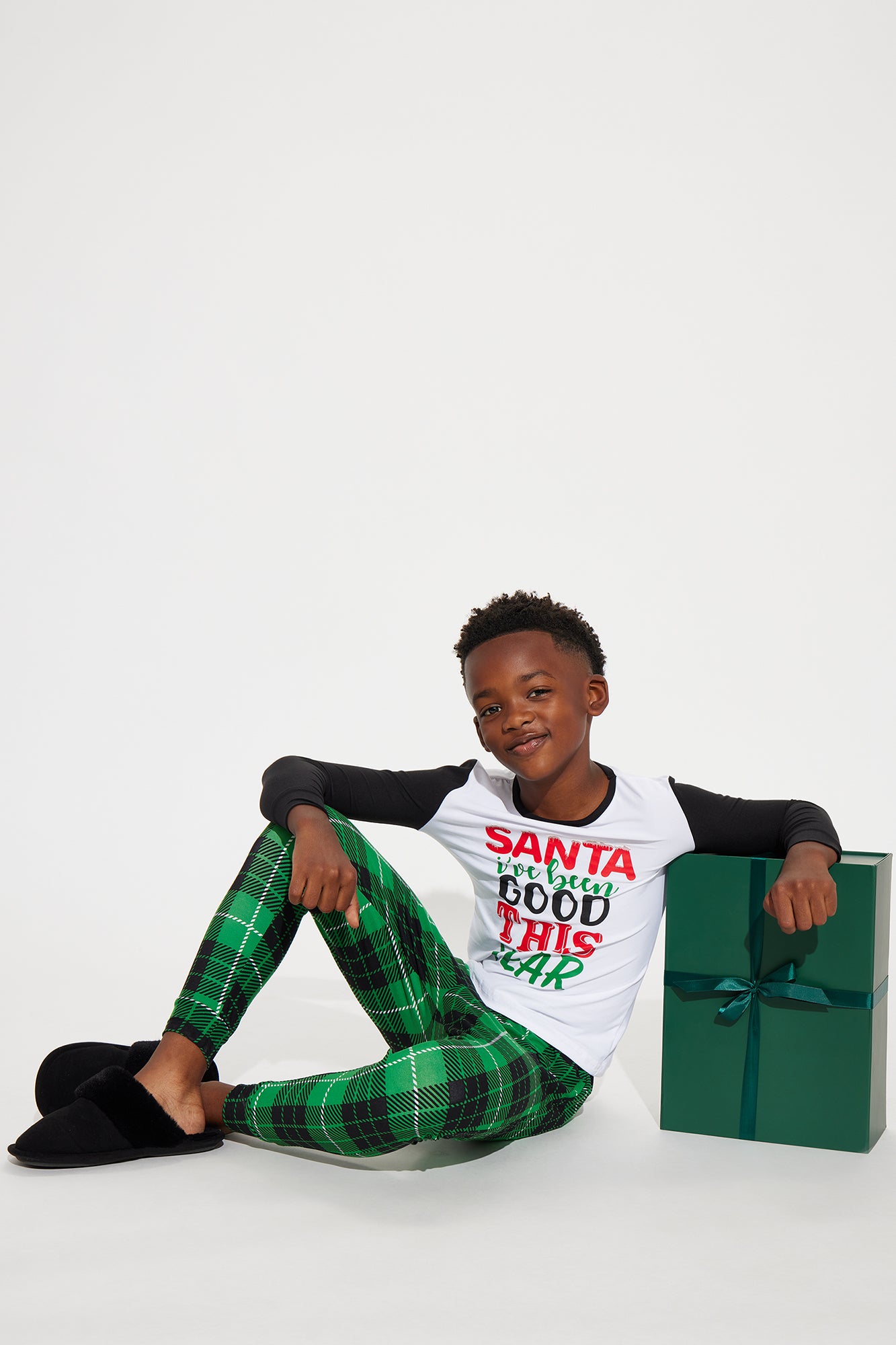 Mini On Santa's Nice List Matching Family Jogger Set
