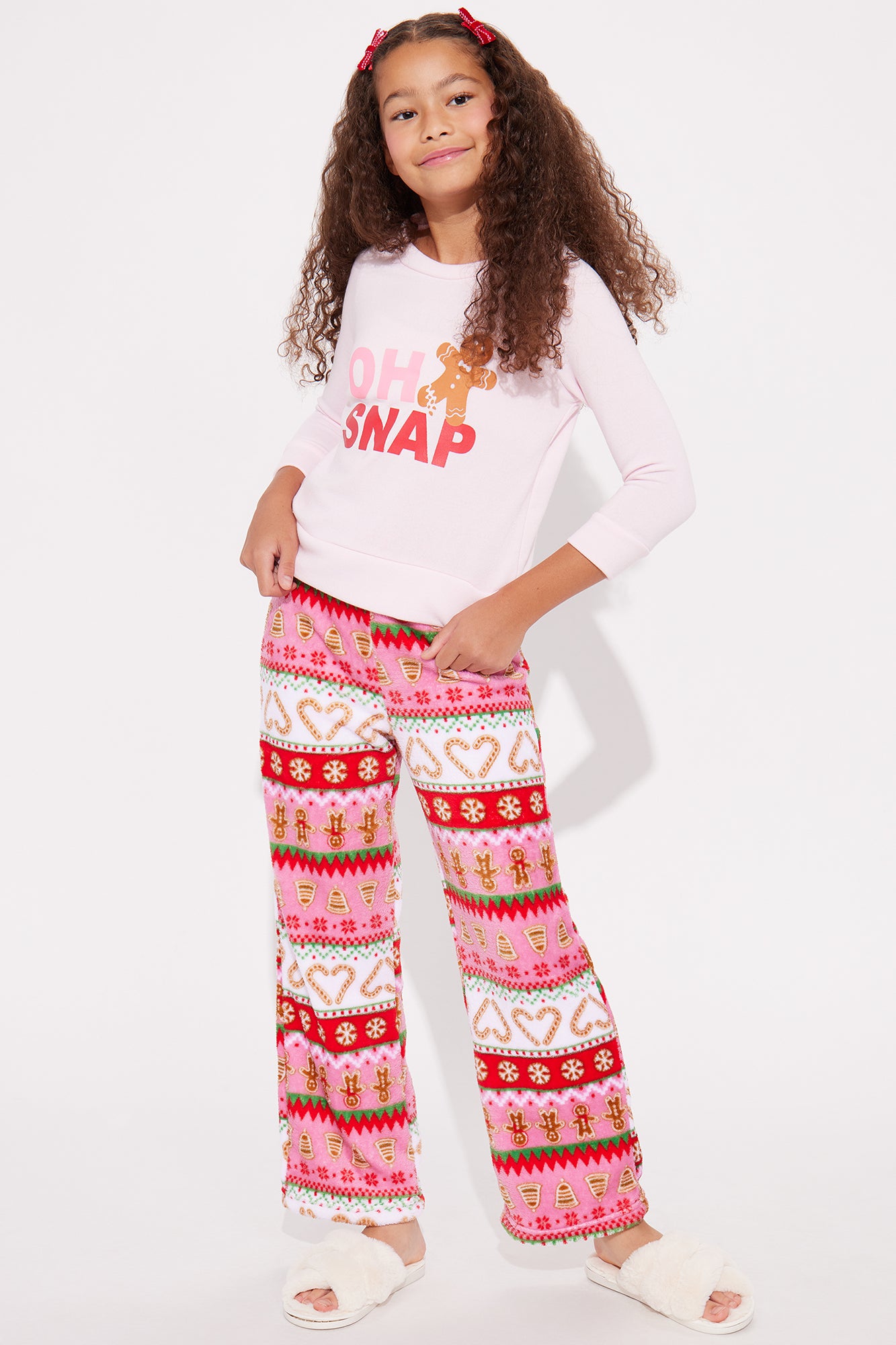 Mini Oh Snap Gingerbread Plush Pant Set