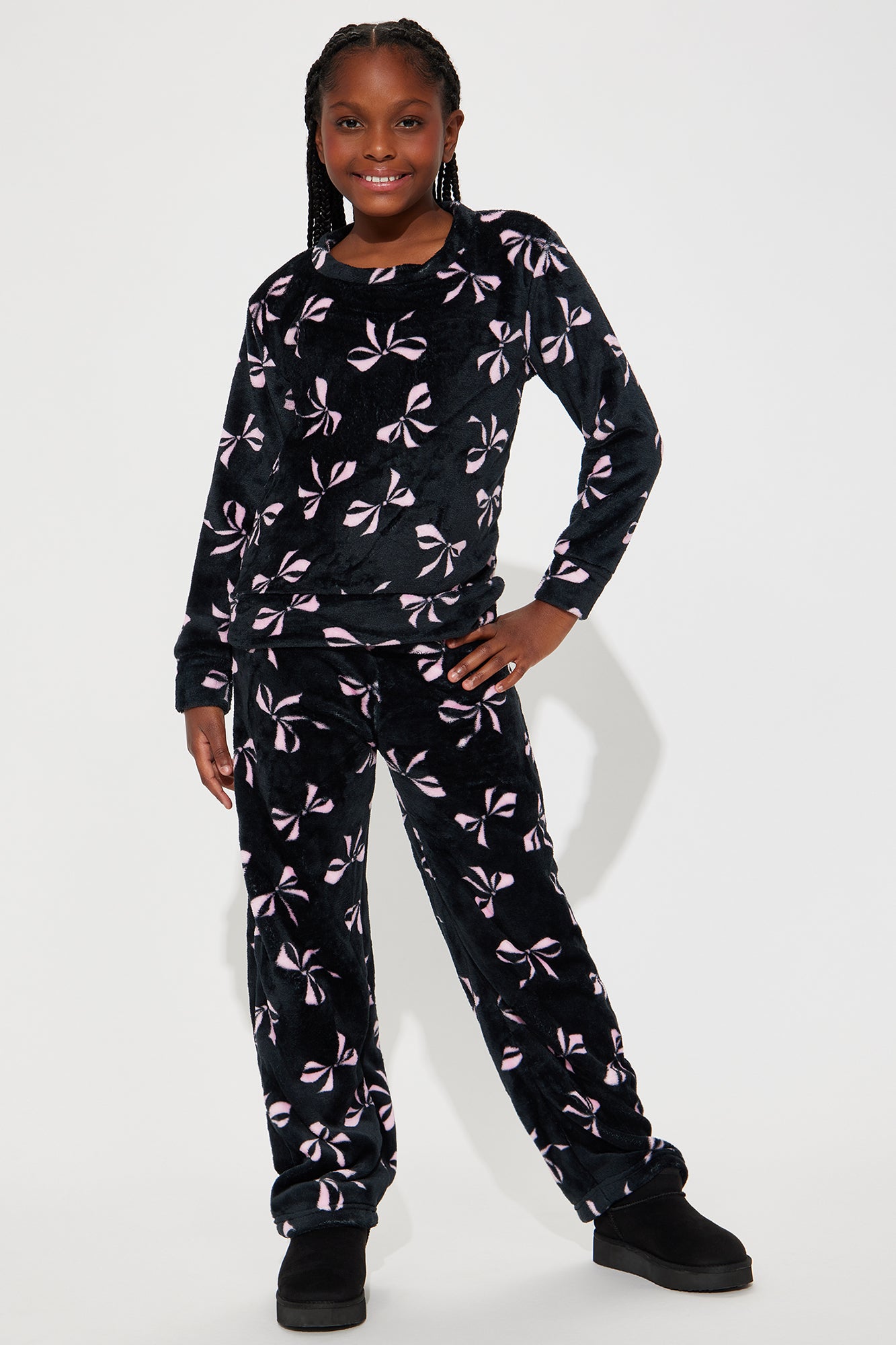 Mini Bows Over Everything 2 Piece Wide Pant Set