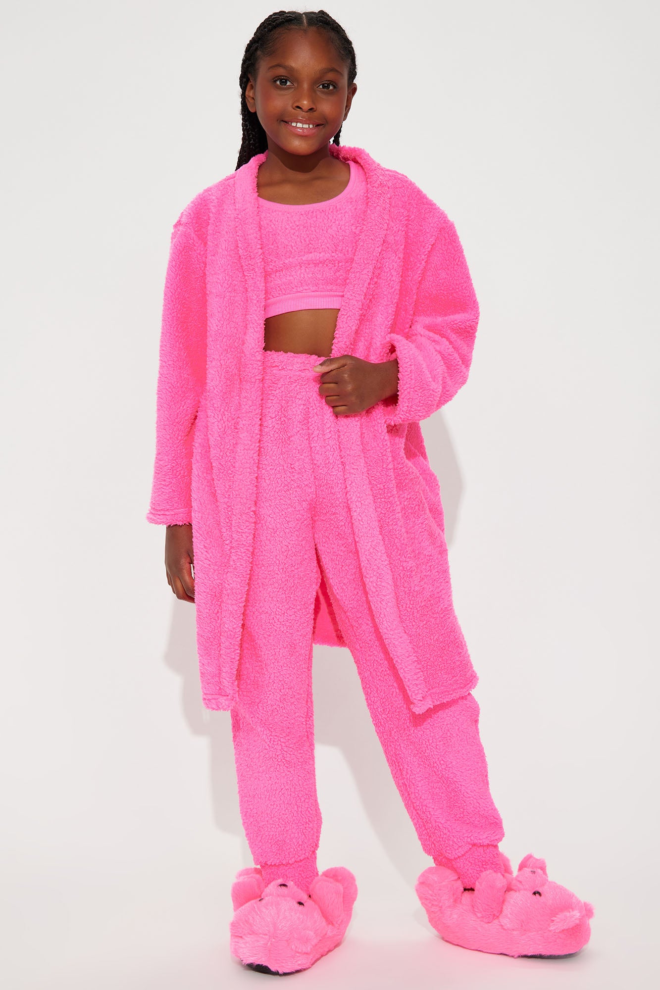Mini See You Around 3 Piece Sherpa Pant Set