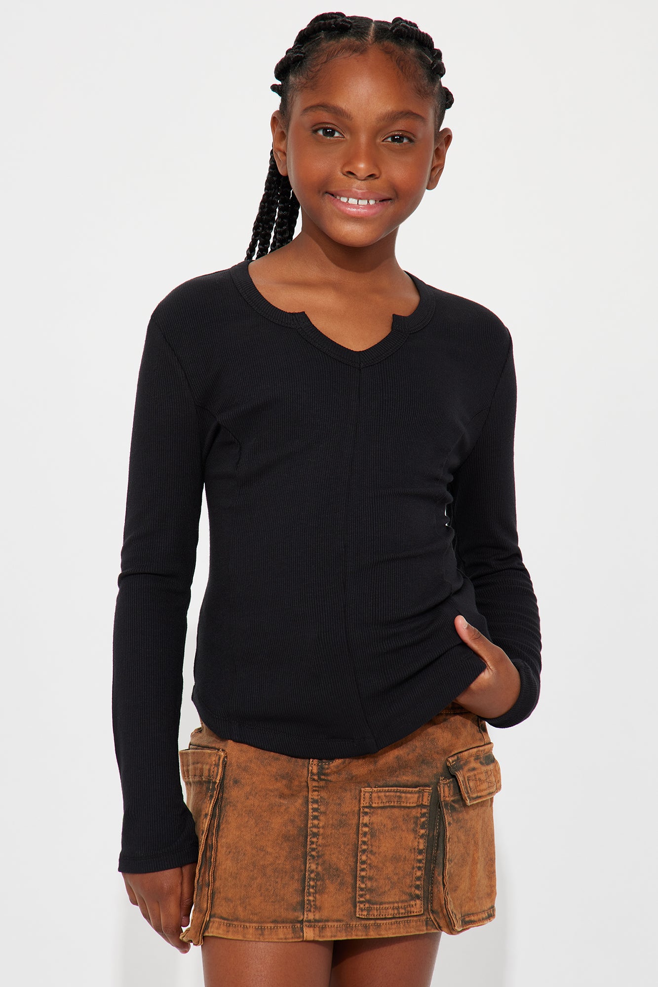 Mini Here To Stay Ribbed Top