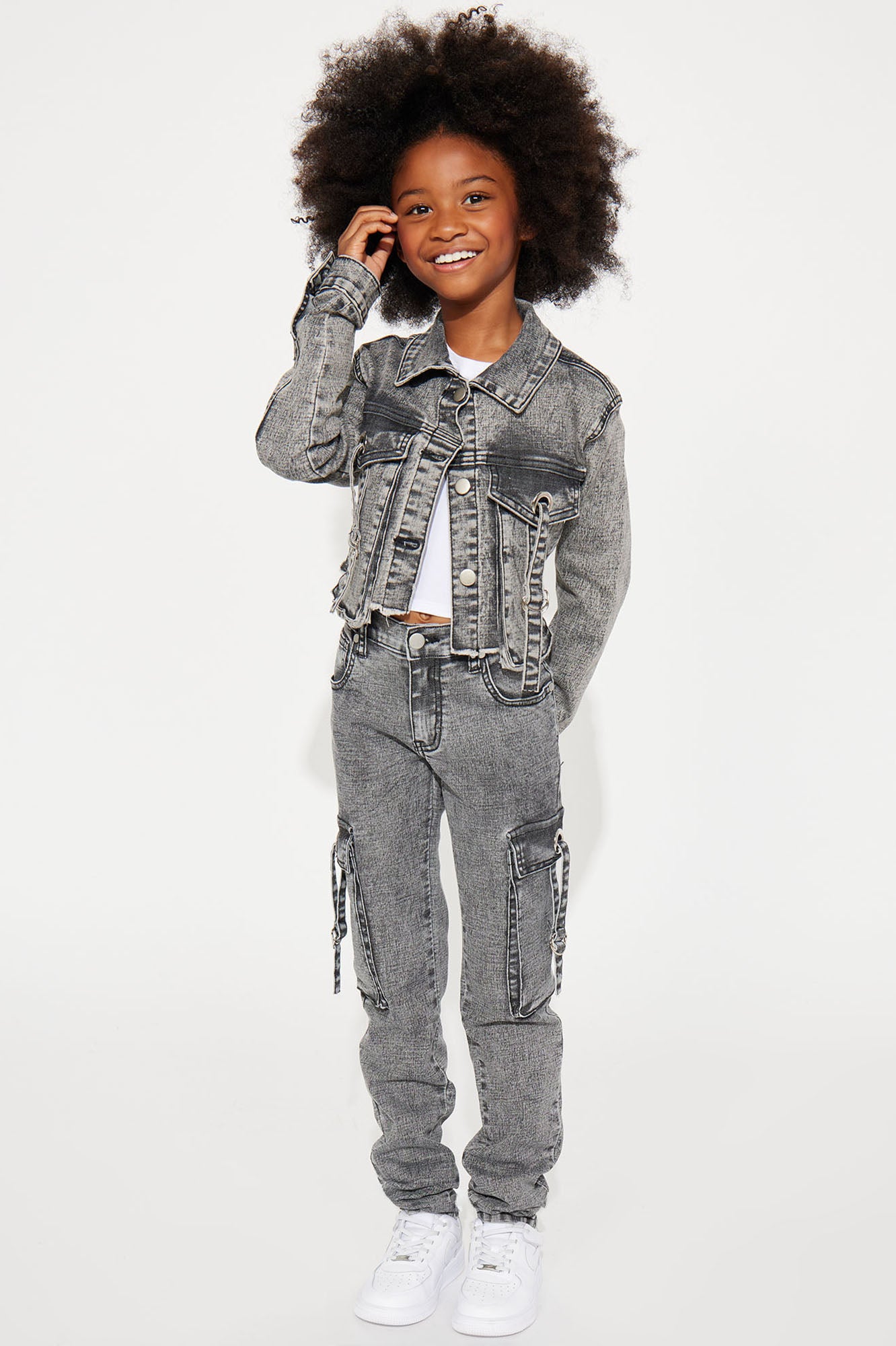 Mini Stand By Me Denim Jean & Jacket Set