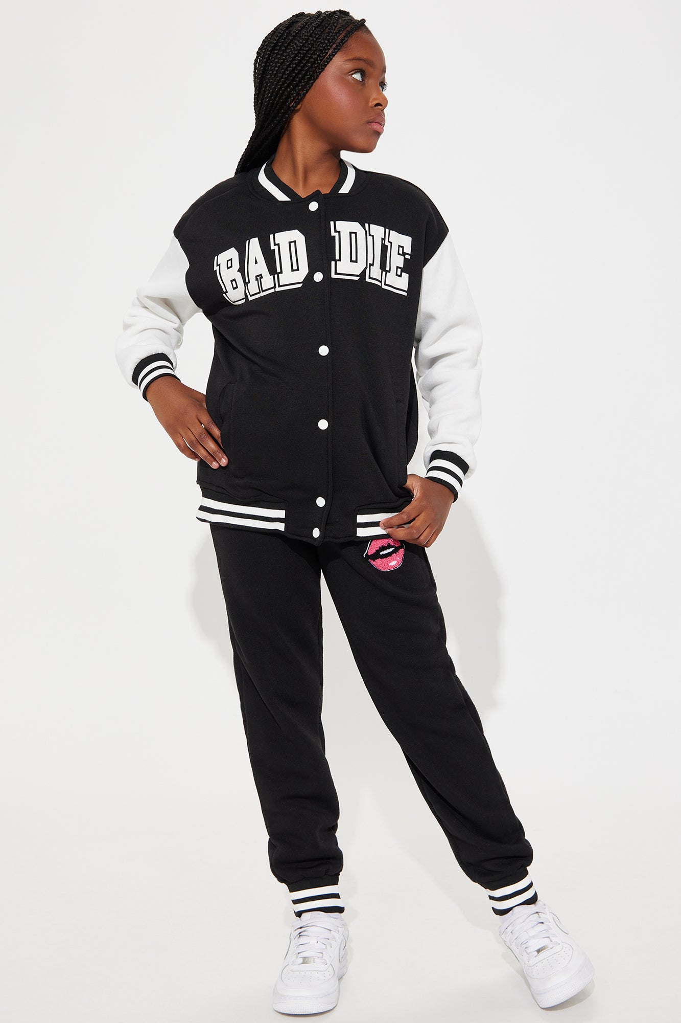 Mini Baddie University Jogger Set