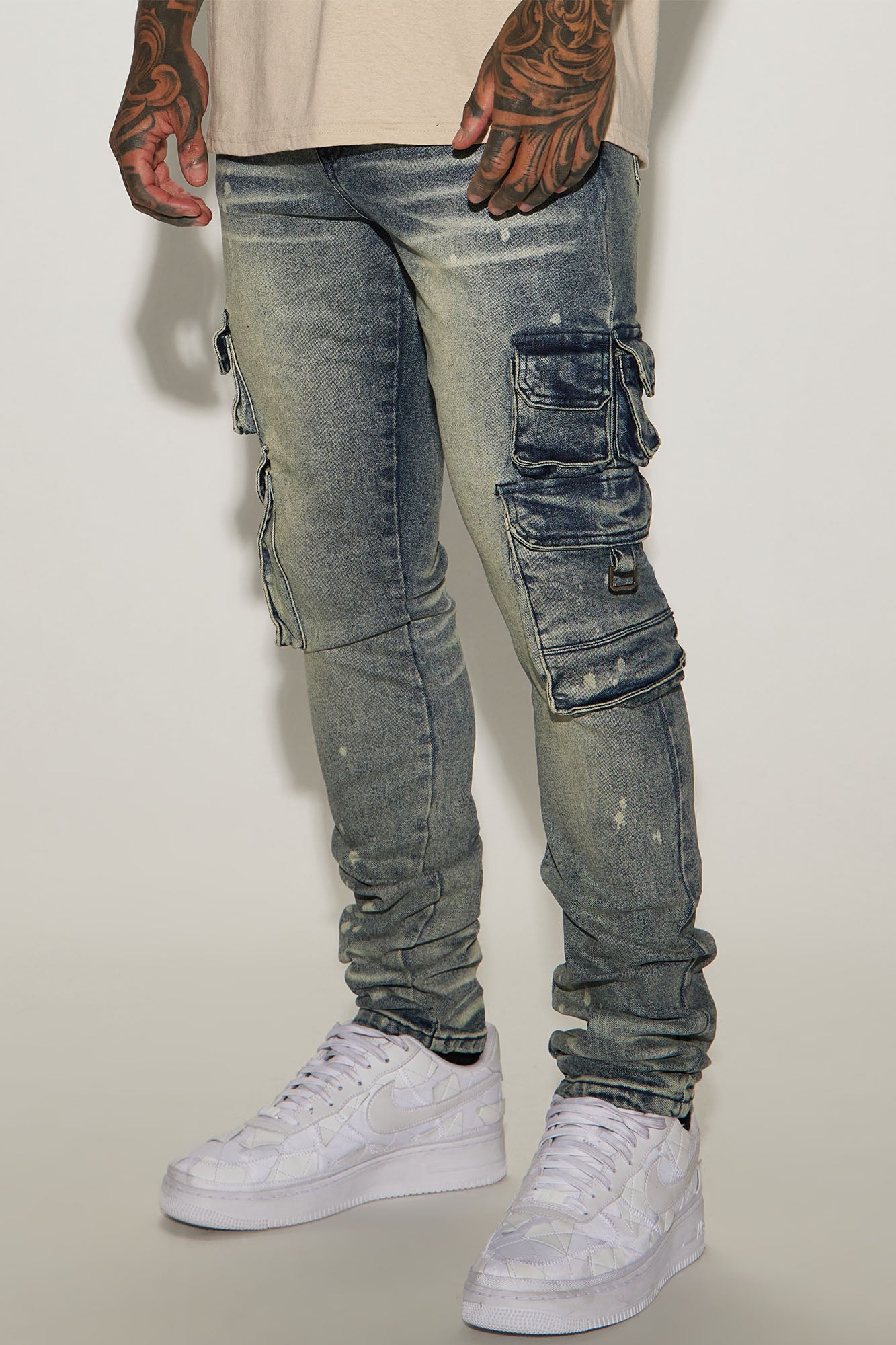 Loaded Stacked Skinny Cargo Jeans