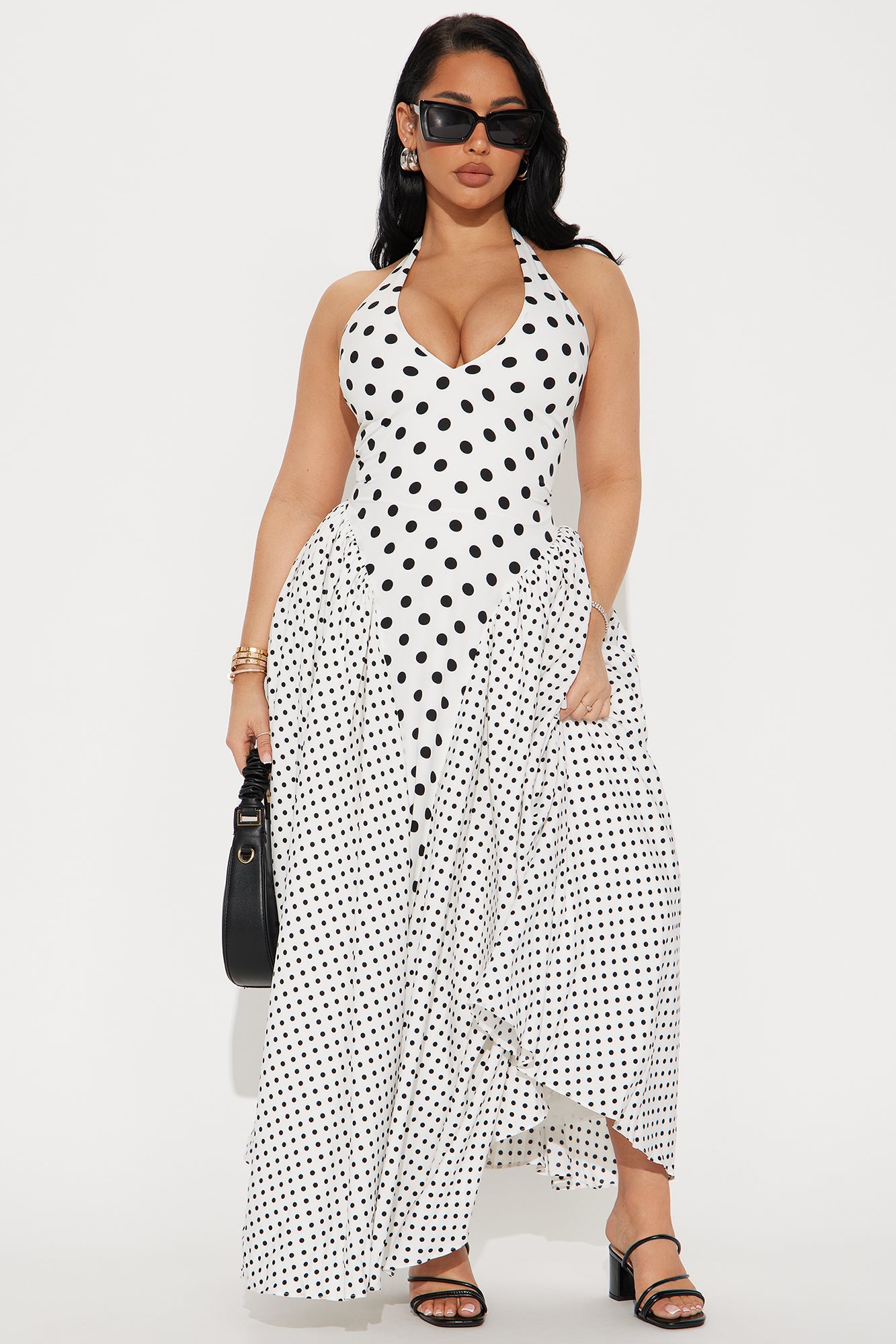Clarice Polka Dot Maxi Dress