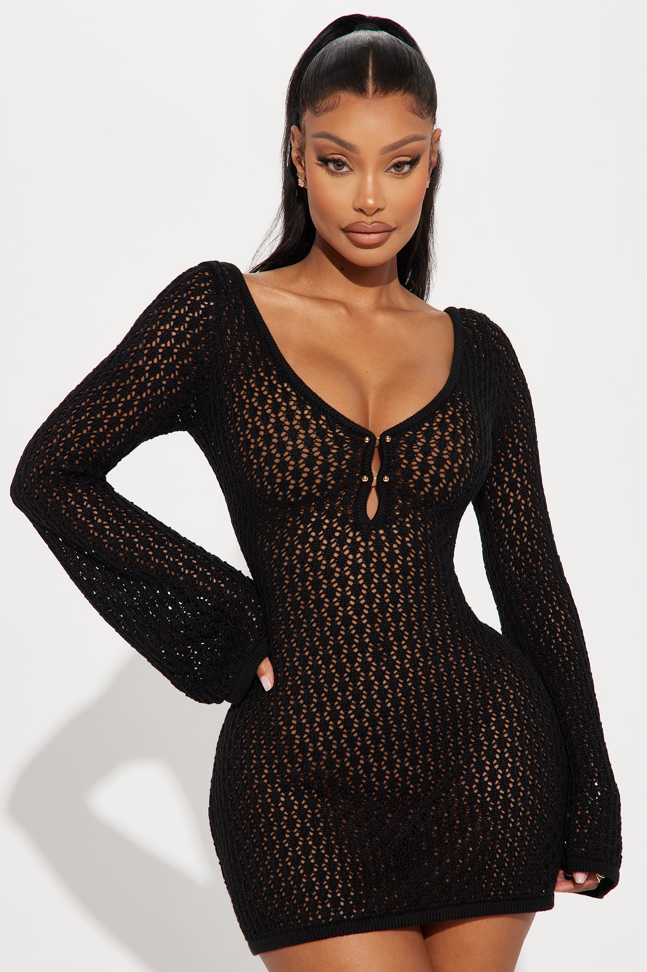 Oh So Crochet Mini Dress