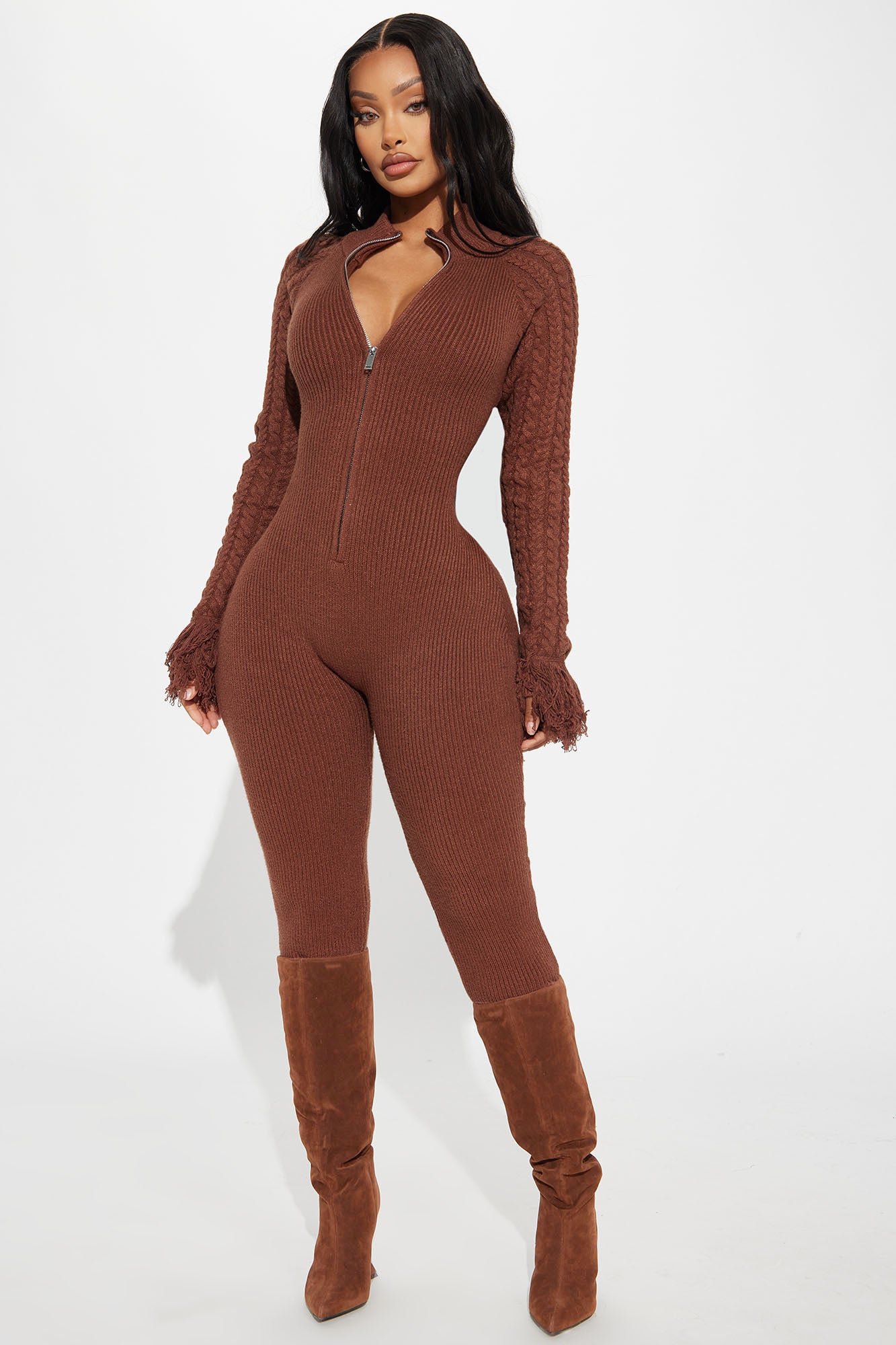 Let's Stay Together Sweater Jumpsuit