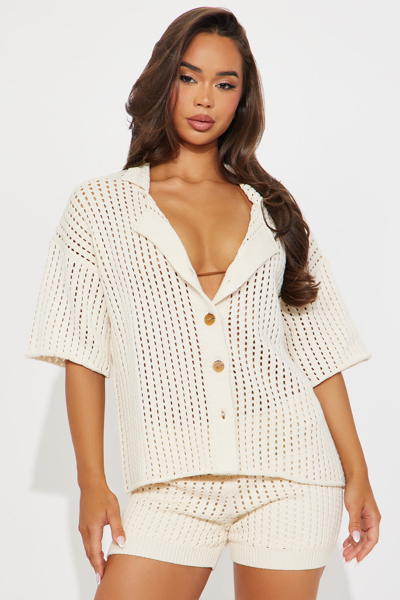 Sandy Crochet Short Set