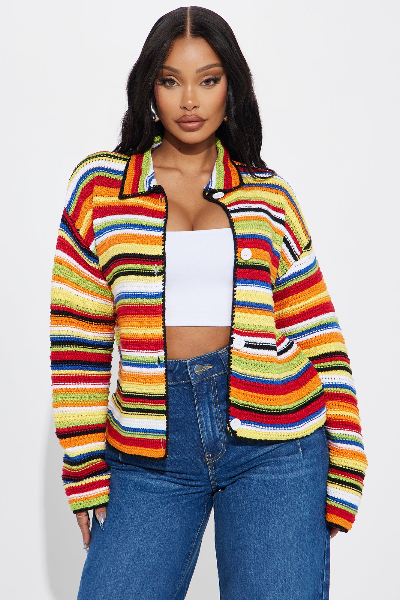 Vivid Dreams Crochet Cardigan