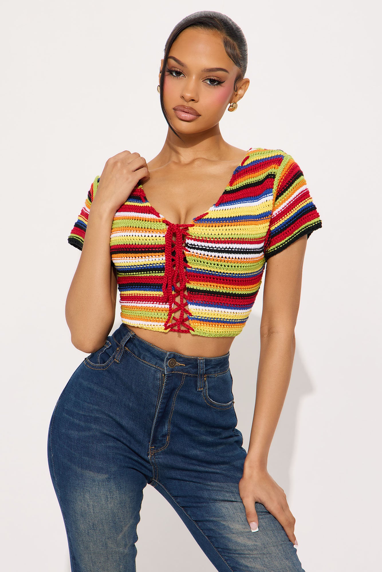 Vivid Dreams Cropped Crochet Top