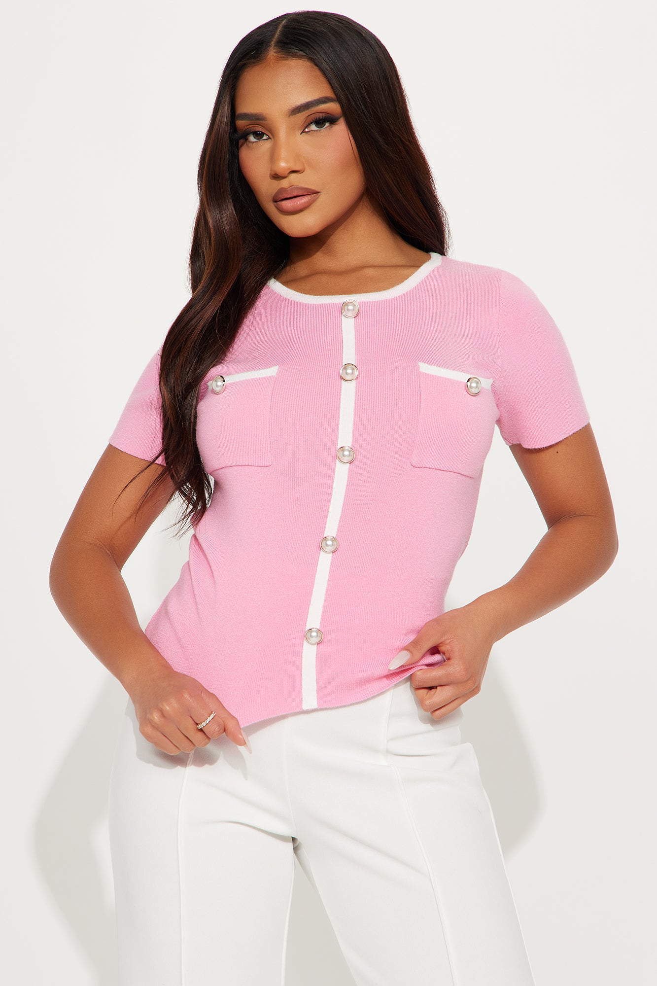 Sofia Short Sleeve Sweater Top