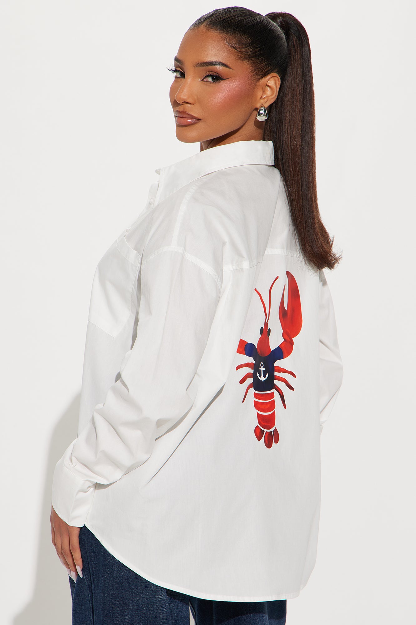Seaside Lobster Poplin Shirt
