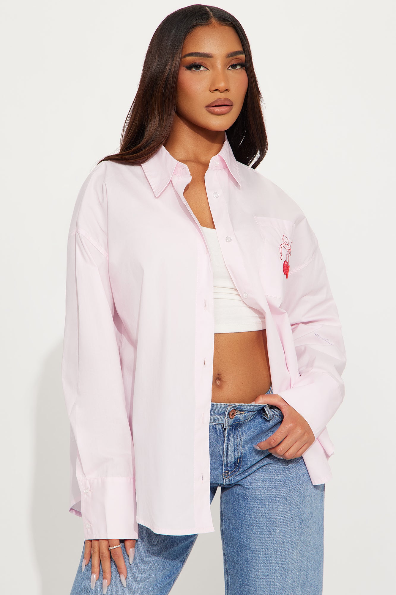 Sweet Cherries Poplin Shirt