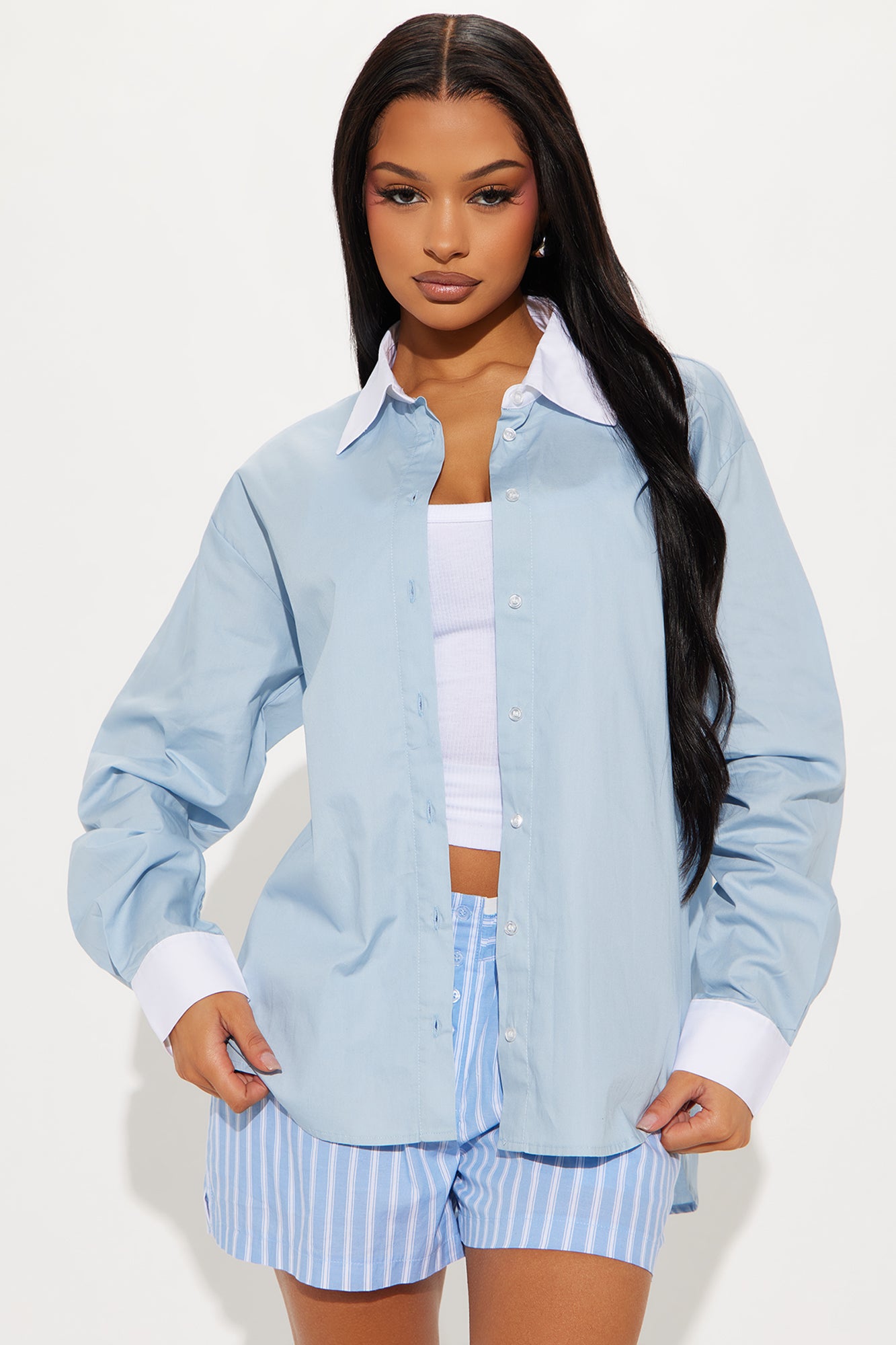All Confidence Oversized Poplin Shirt