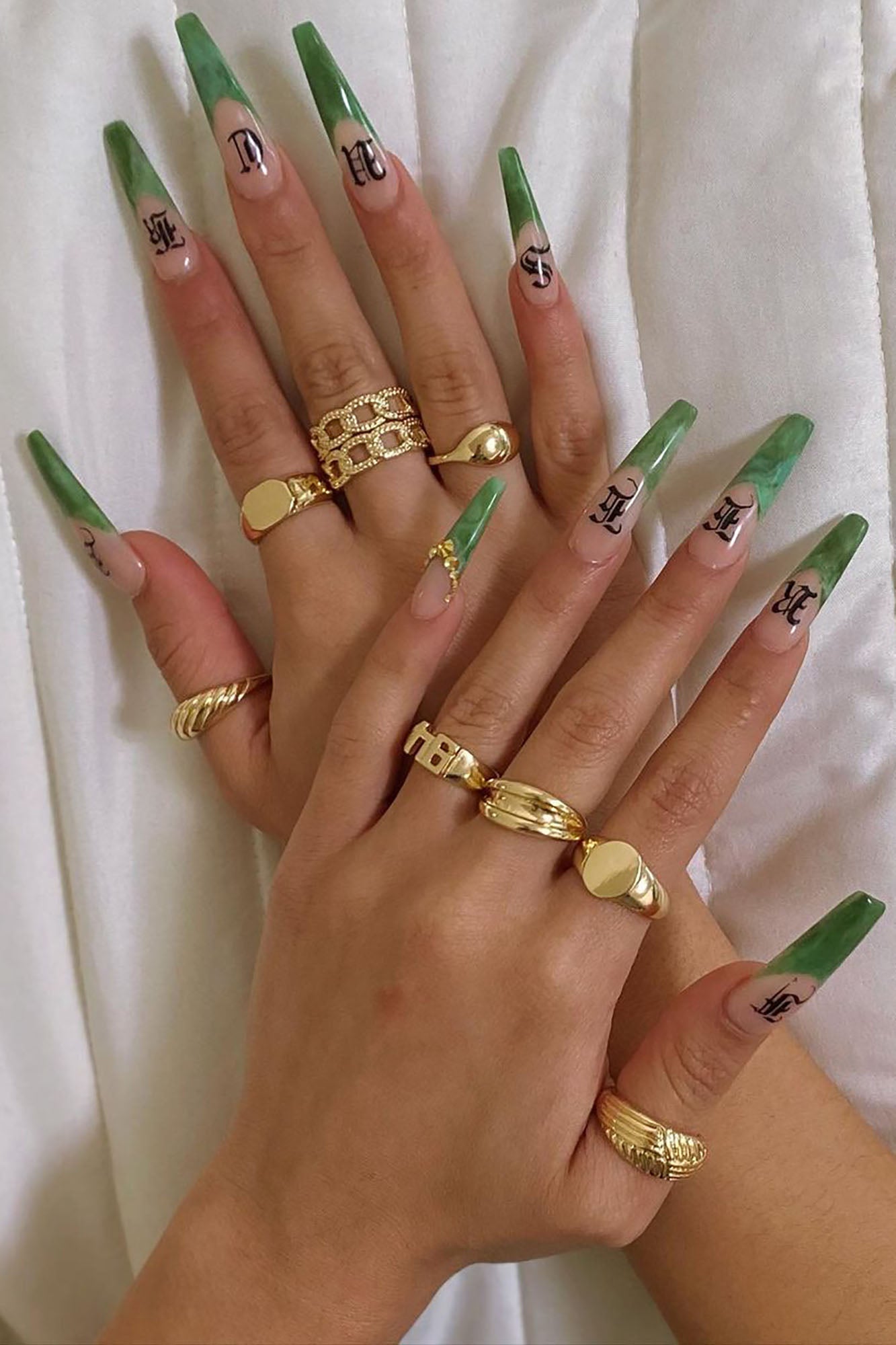 Croissant Multi Ring Set