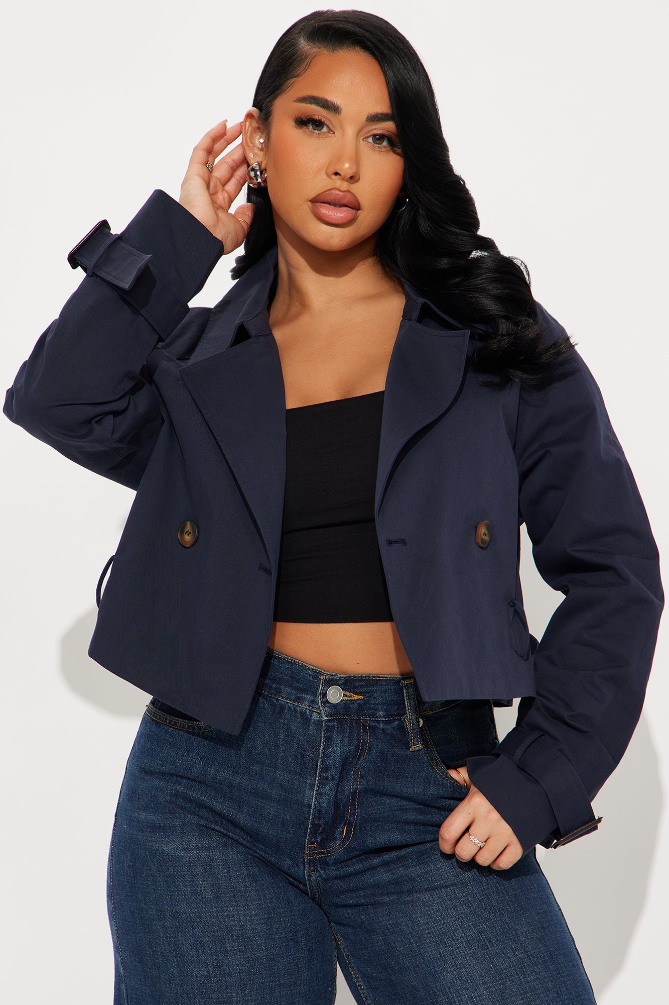Charlie Belted Cropped Trench