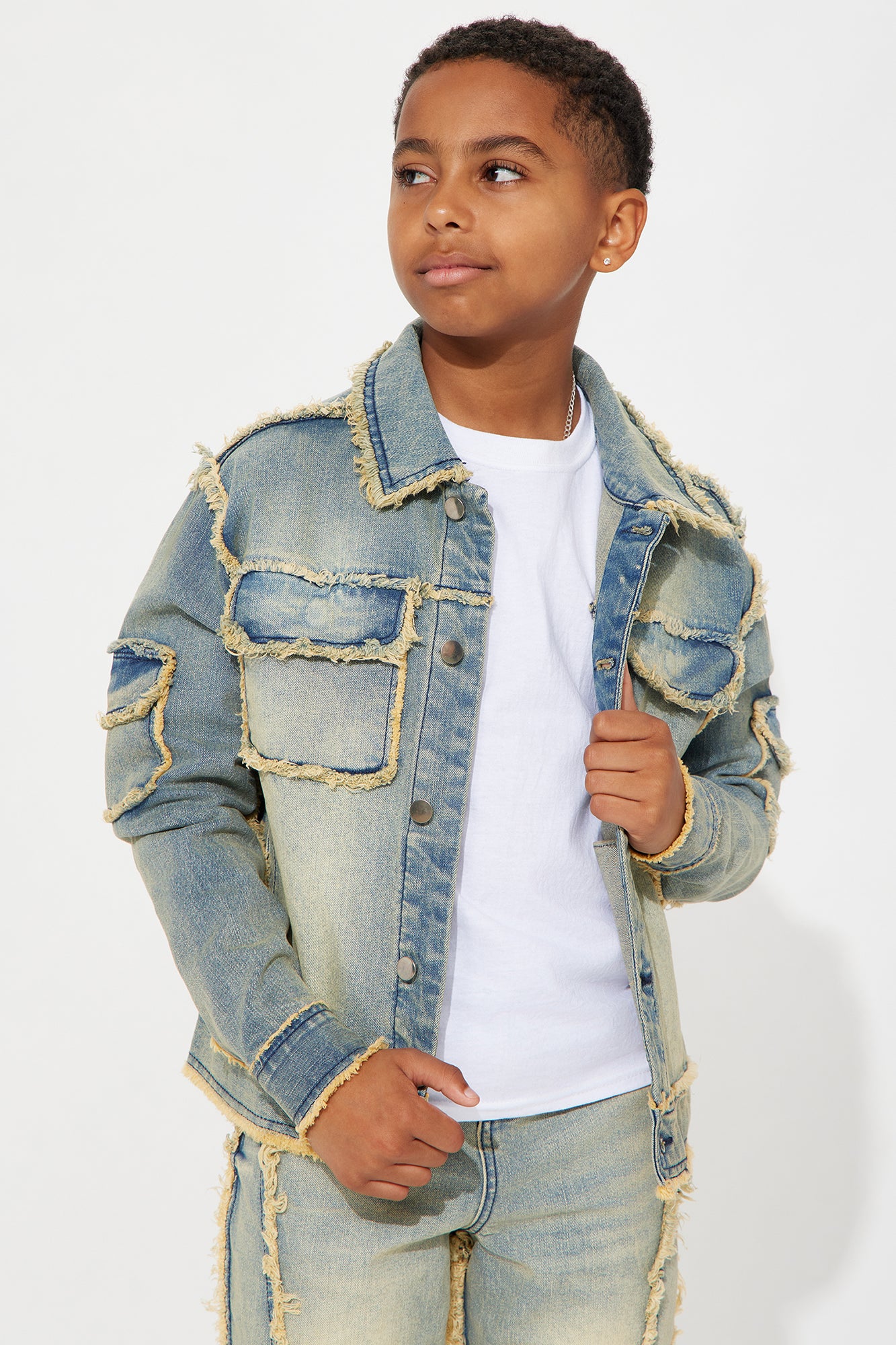 Mini Nazca Frayed Trucker Jacket