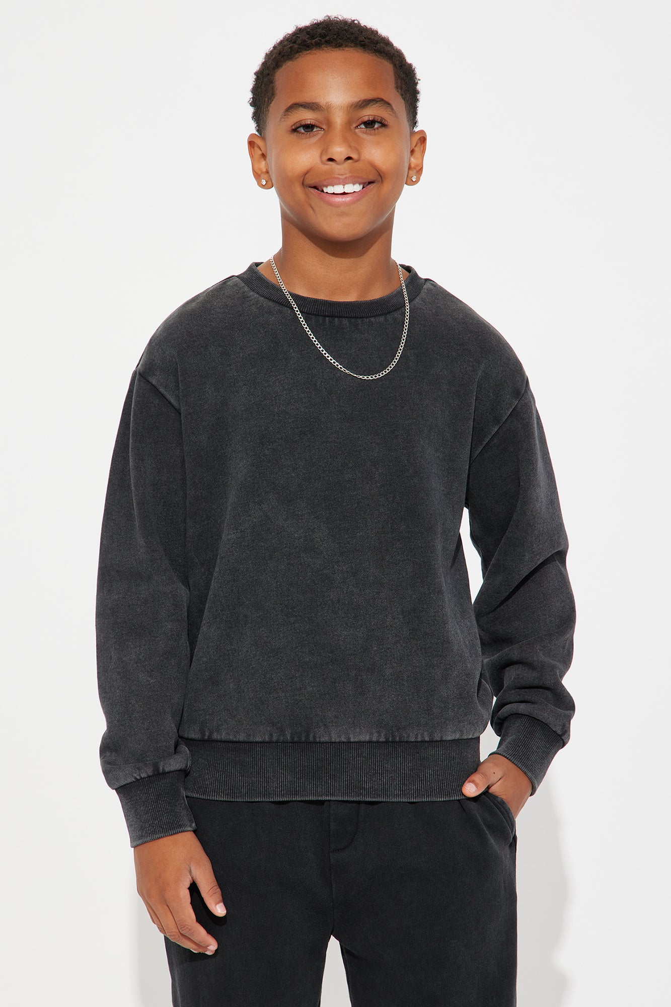 Mini Tyson Heavy Wash Crewneck Sweatshirt