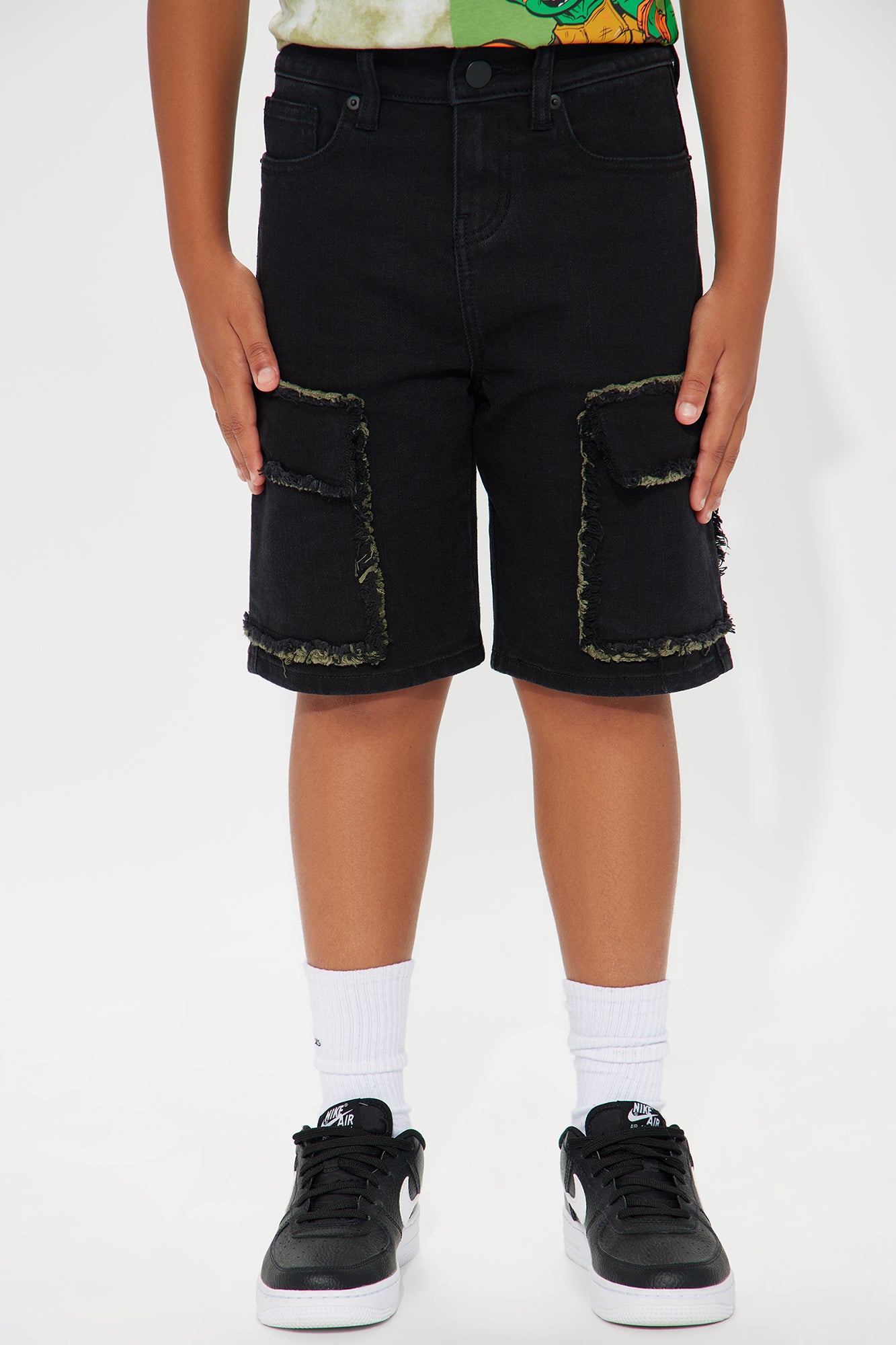 Mini Murphy Relaxed Denim Cargo Shorts