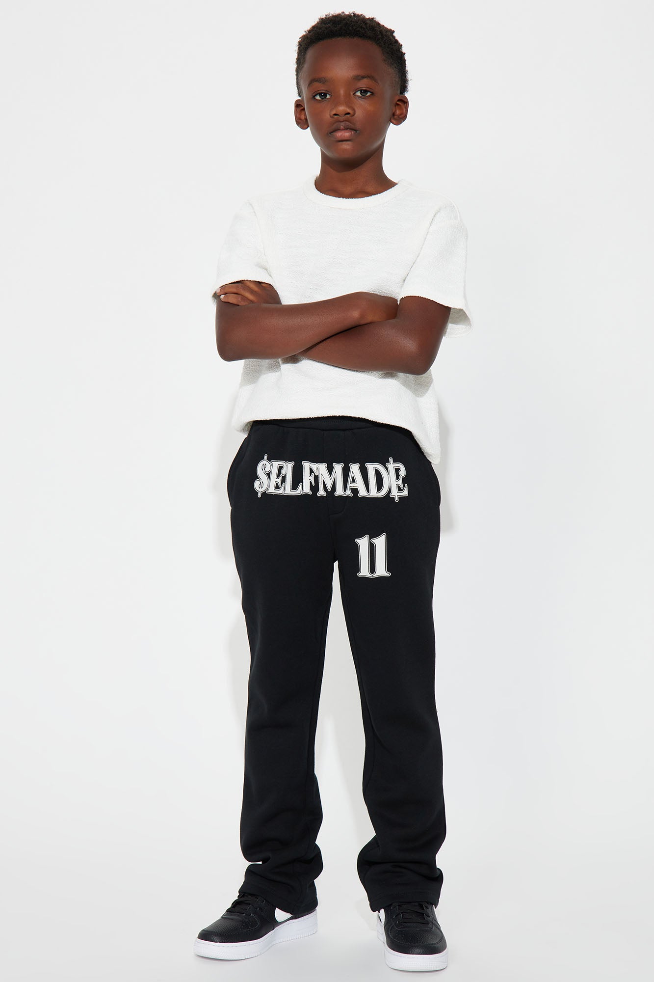 Mini Tyson Self Made Skinny Flare Sweatpants