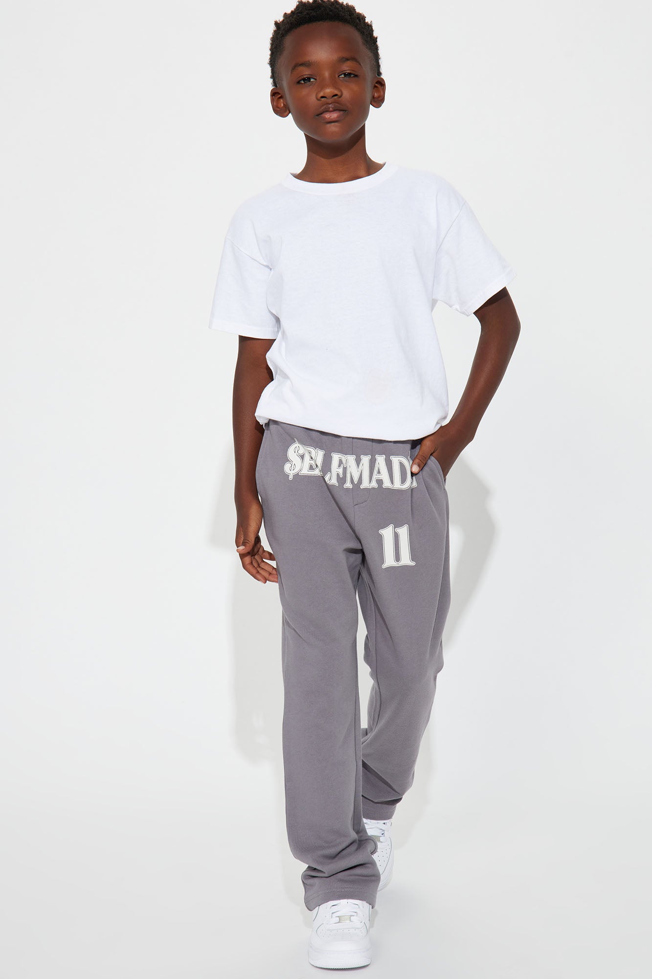 Mini Tyson Self Made Skinny Flare Sweatpants