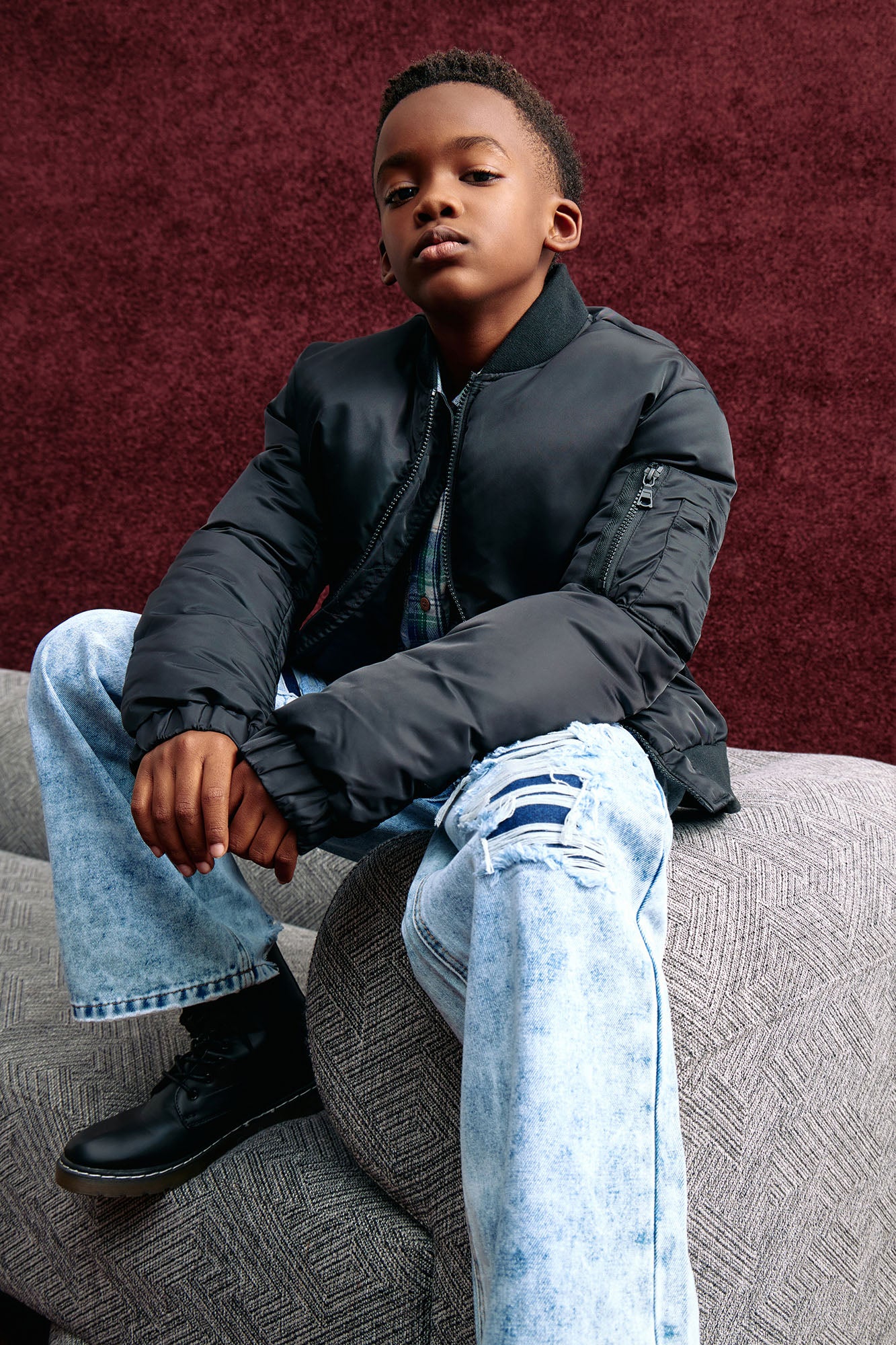 Mini Been Real Nylon Bomber Jacket