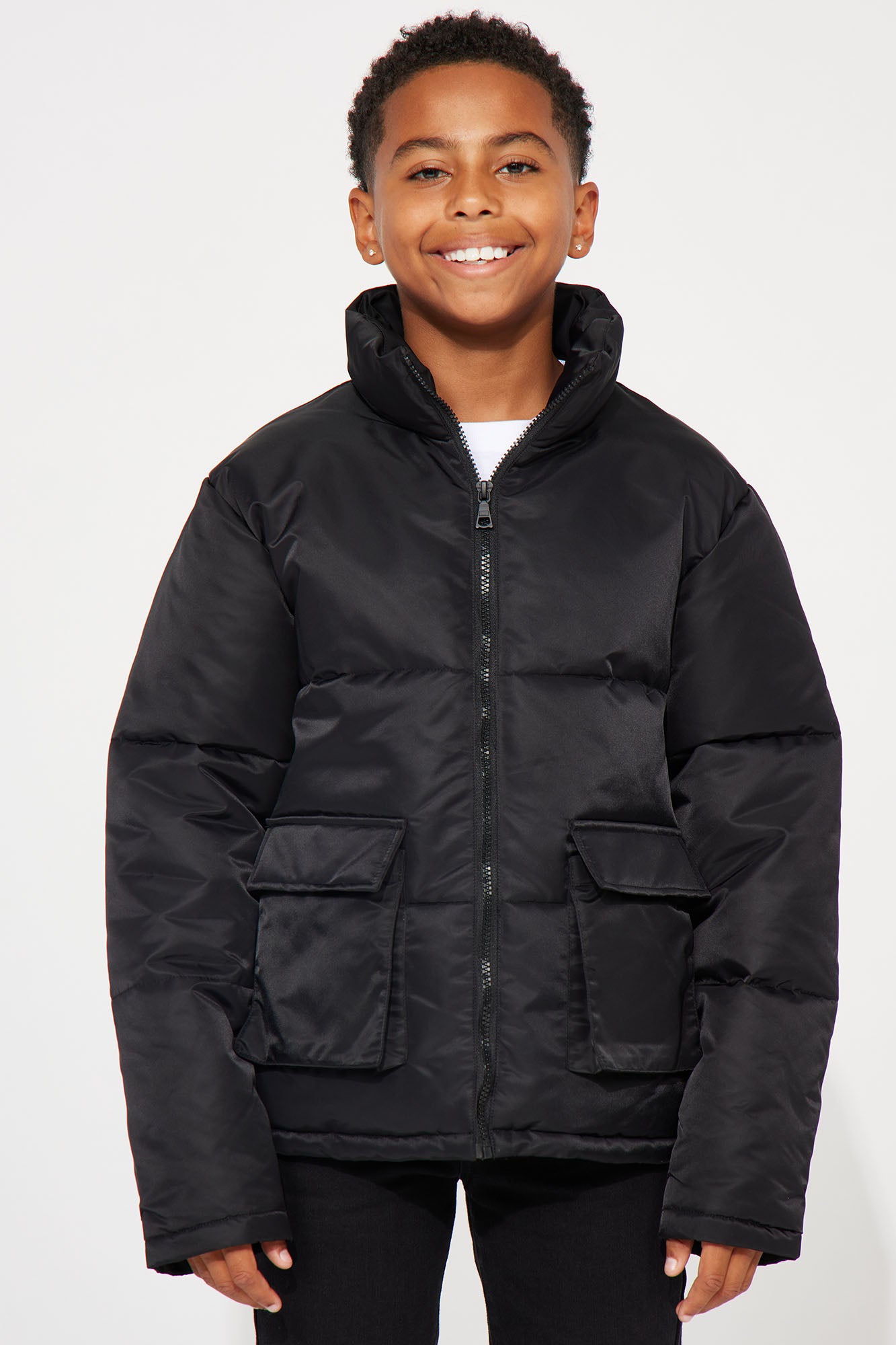 Mini Travis Nylon Cropped Puffer