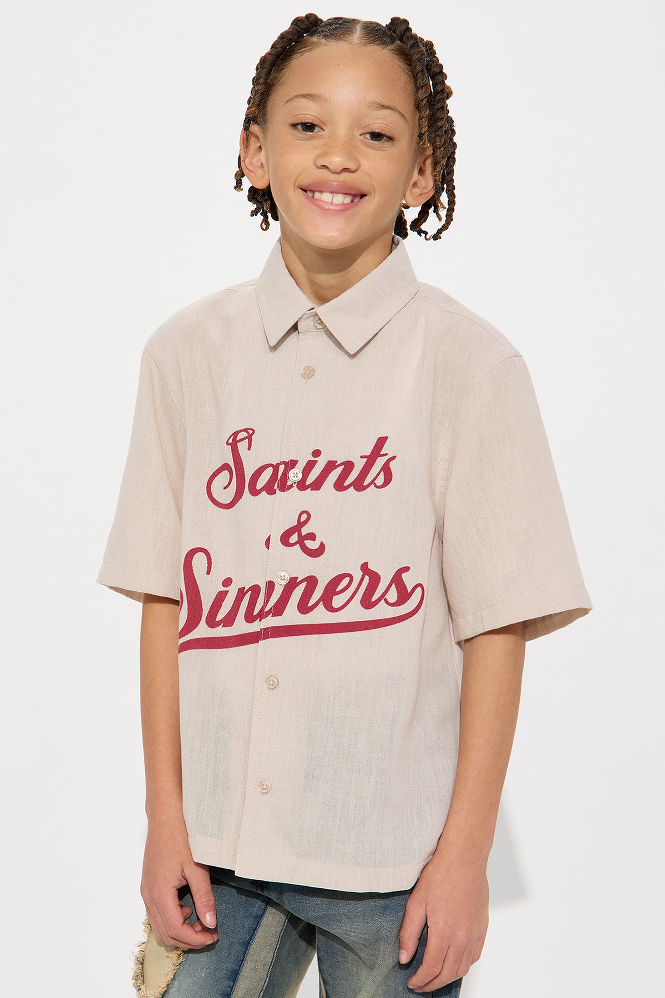Mini Saints And Sinners Full Button Shirt