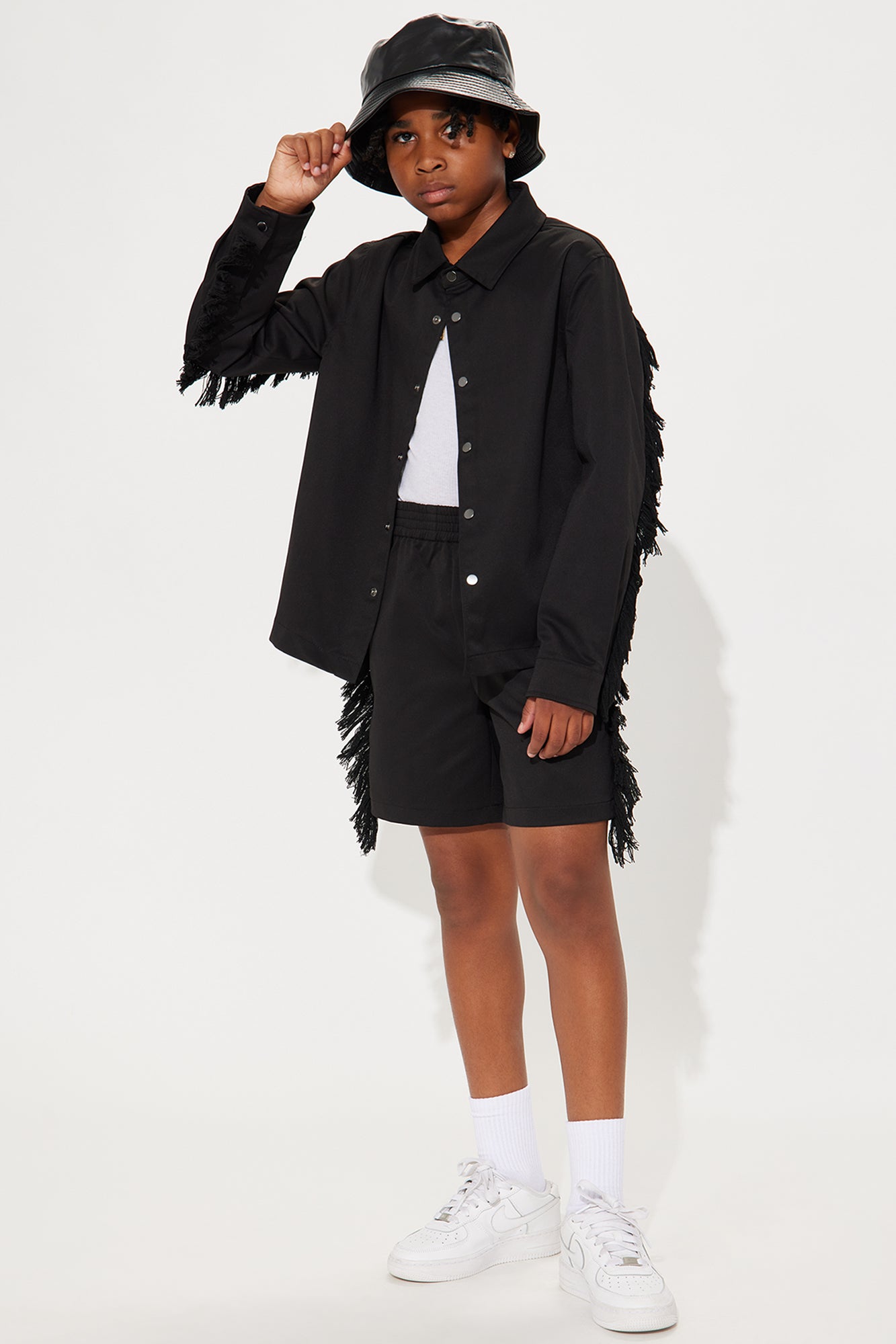 Mini Nowhere Frayed Overshirt