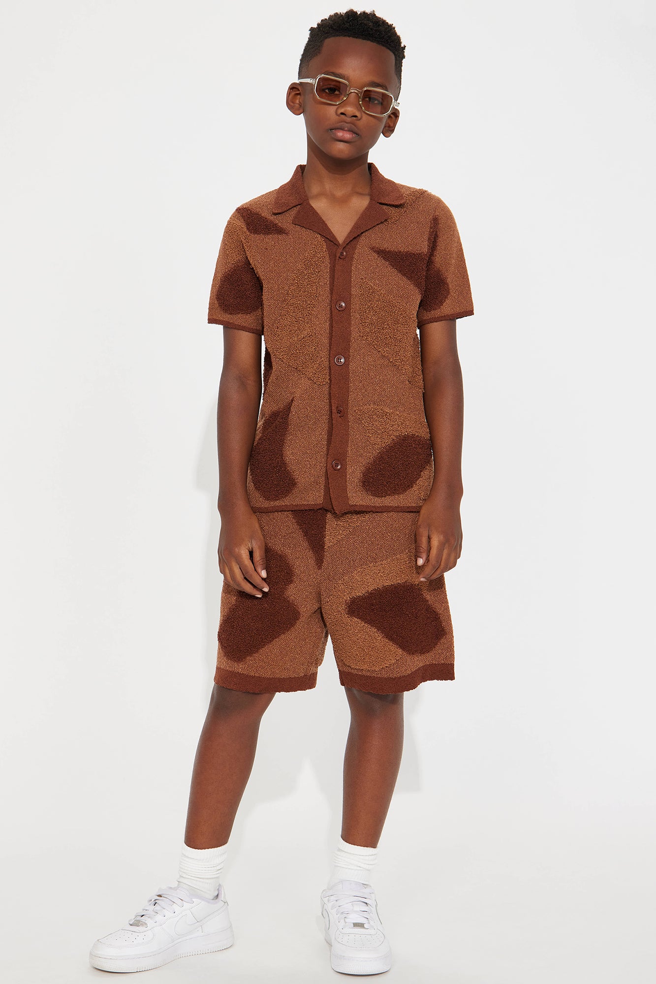 Mini Auron Cuban Collar Knitted Shirt