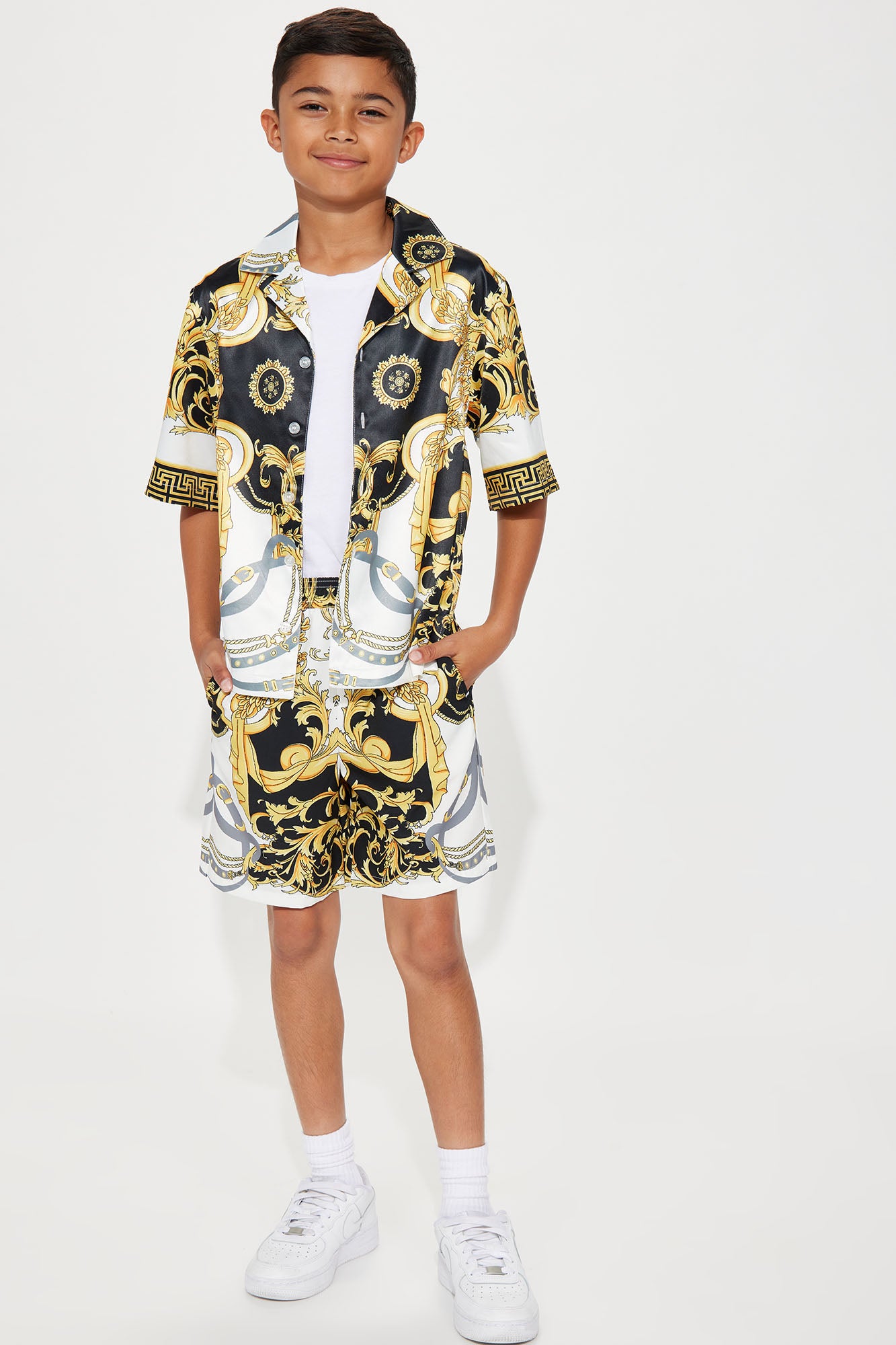 Mini Calabria Baroque Swim Trunks