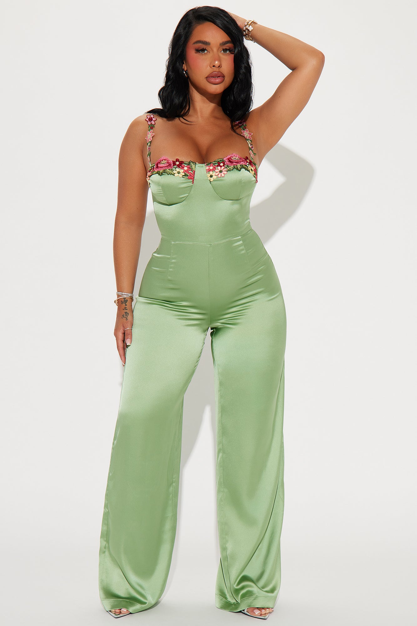 Evelyn Satin Jumpsuit