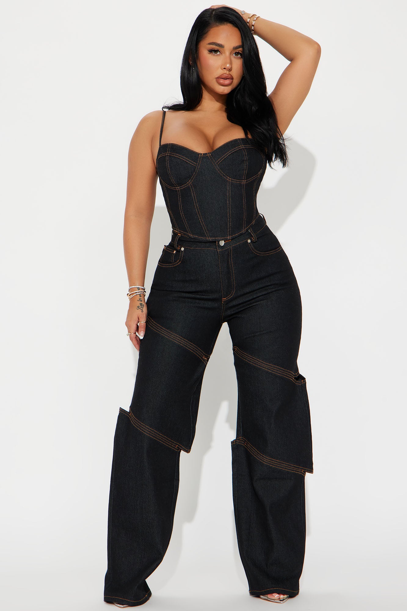 Jenny Denim Pant Set