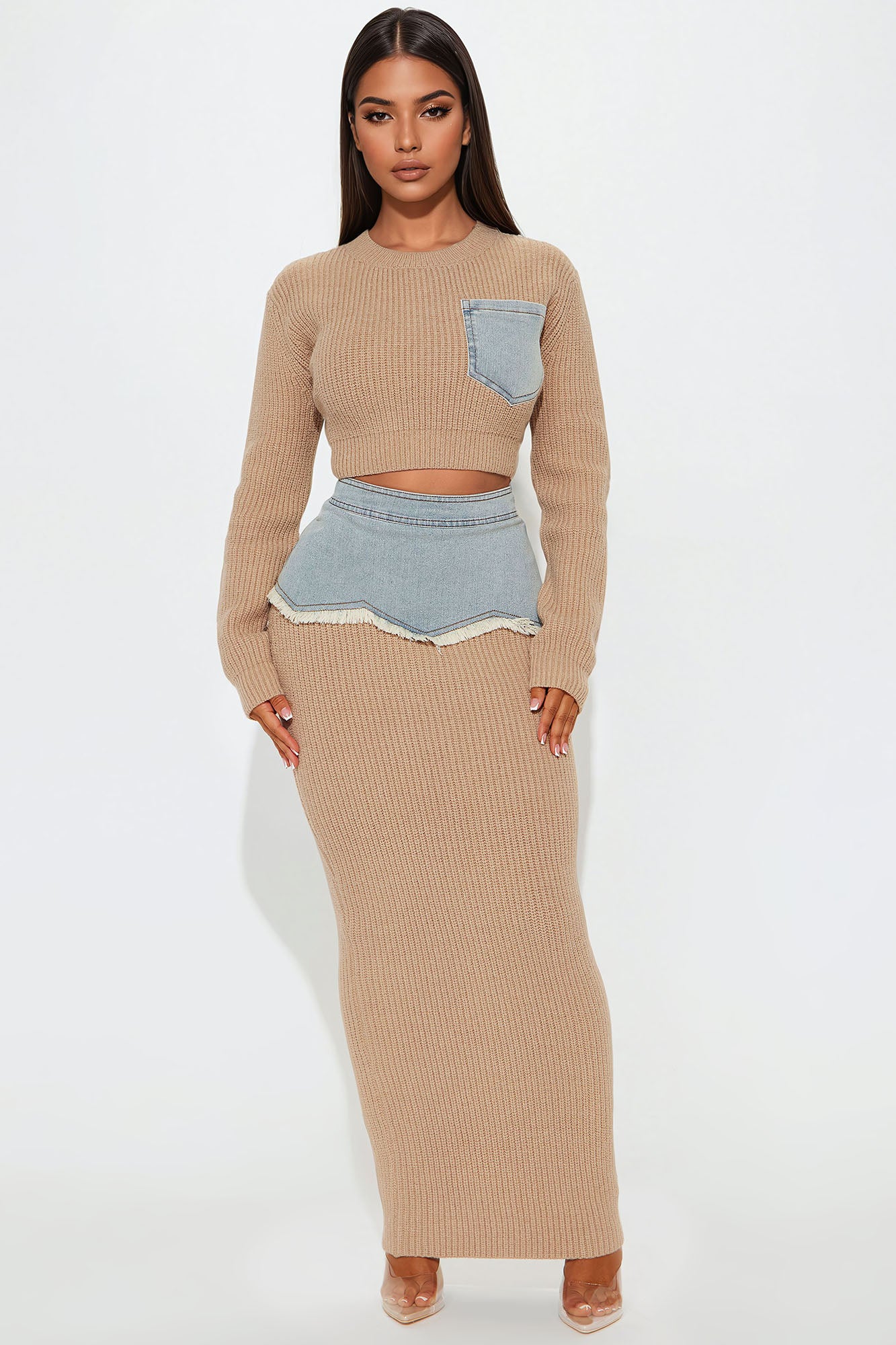Rhea Sweater Midi Skirt Set