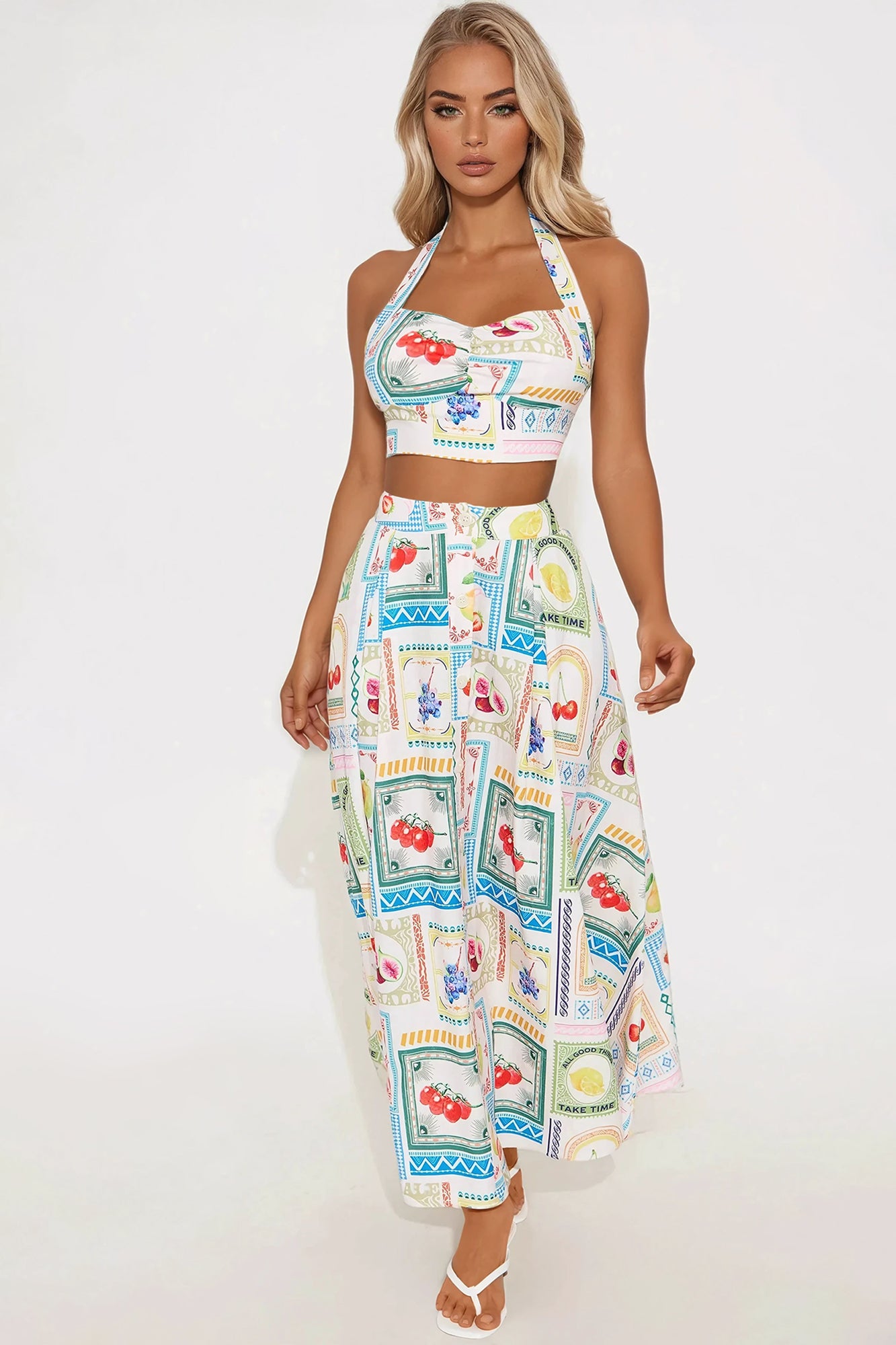 Feeling Fruity Midi Skirt Set