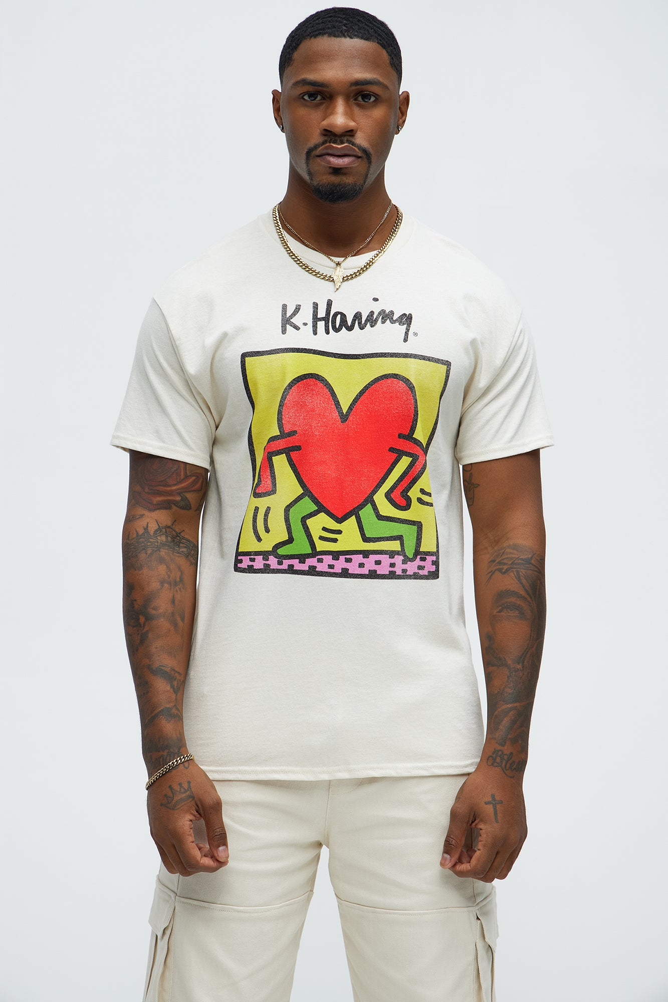 Keith Haring Running Heart Short Sleeve Tee