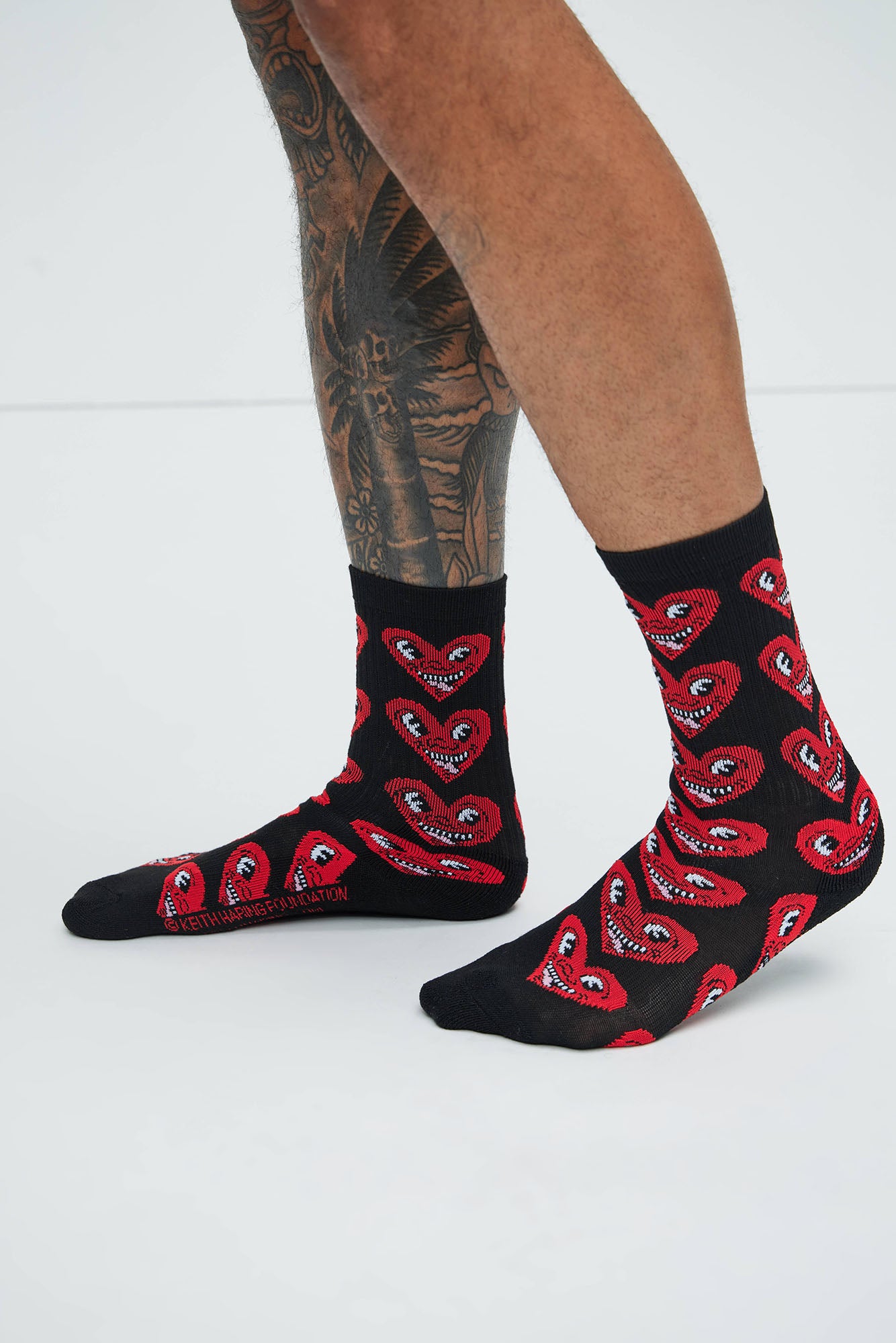 Keith Haring Smiling Heart Socks