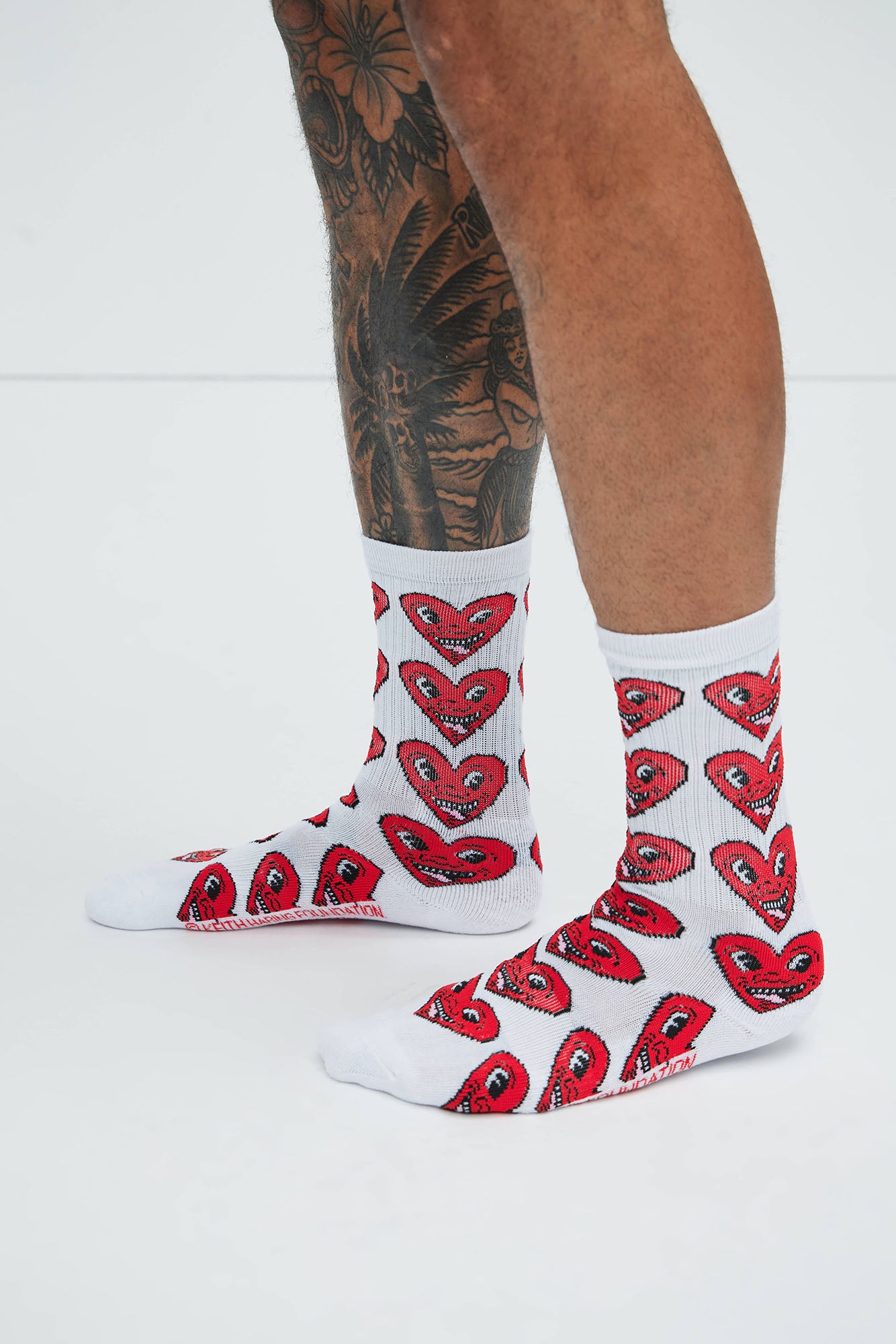 Keith Haring Smiling Heart Socks