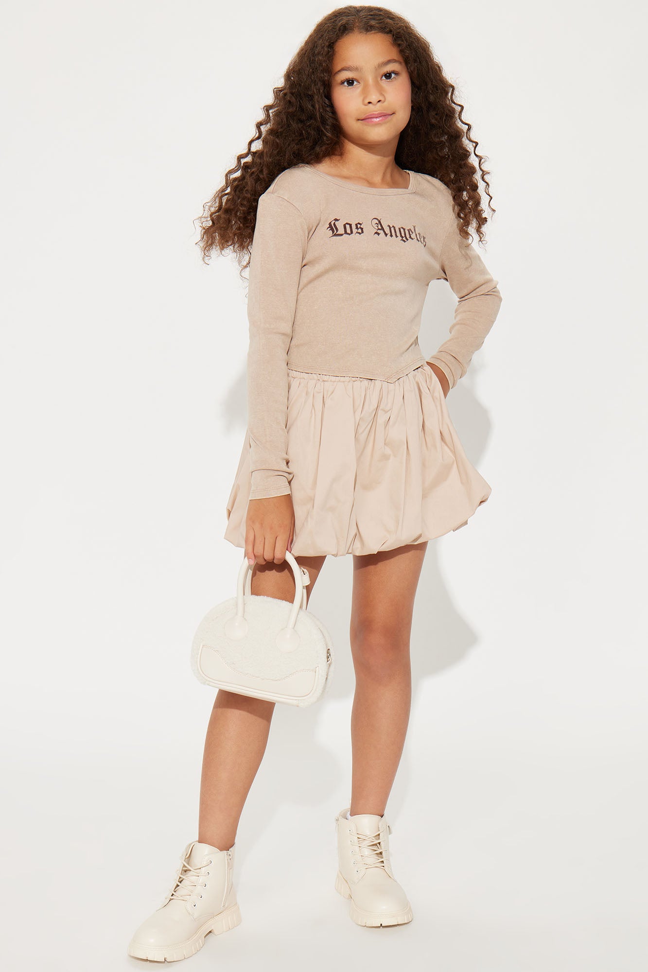 Mini Noelle Poplin Bubble Skort