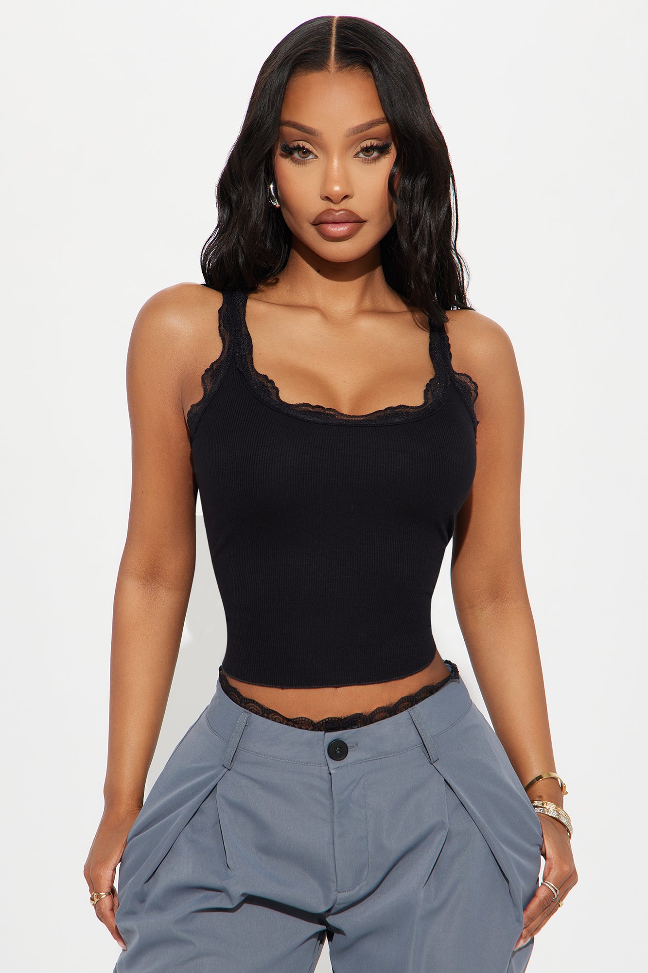 Julianna Lace Trim Tank