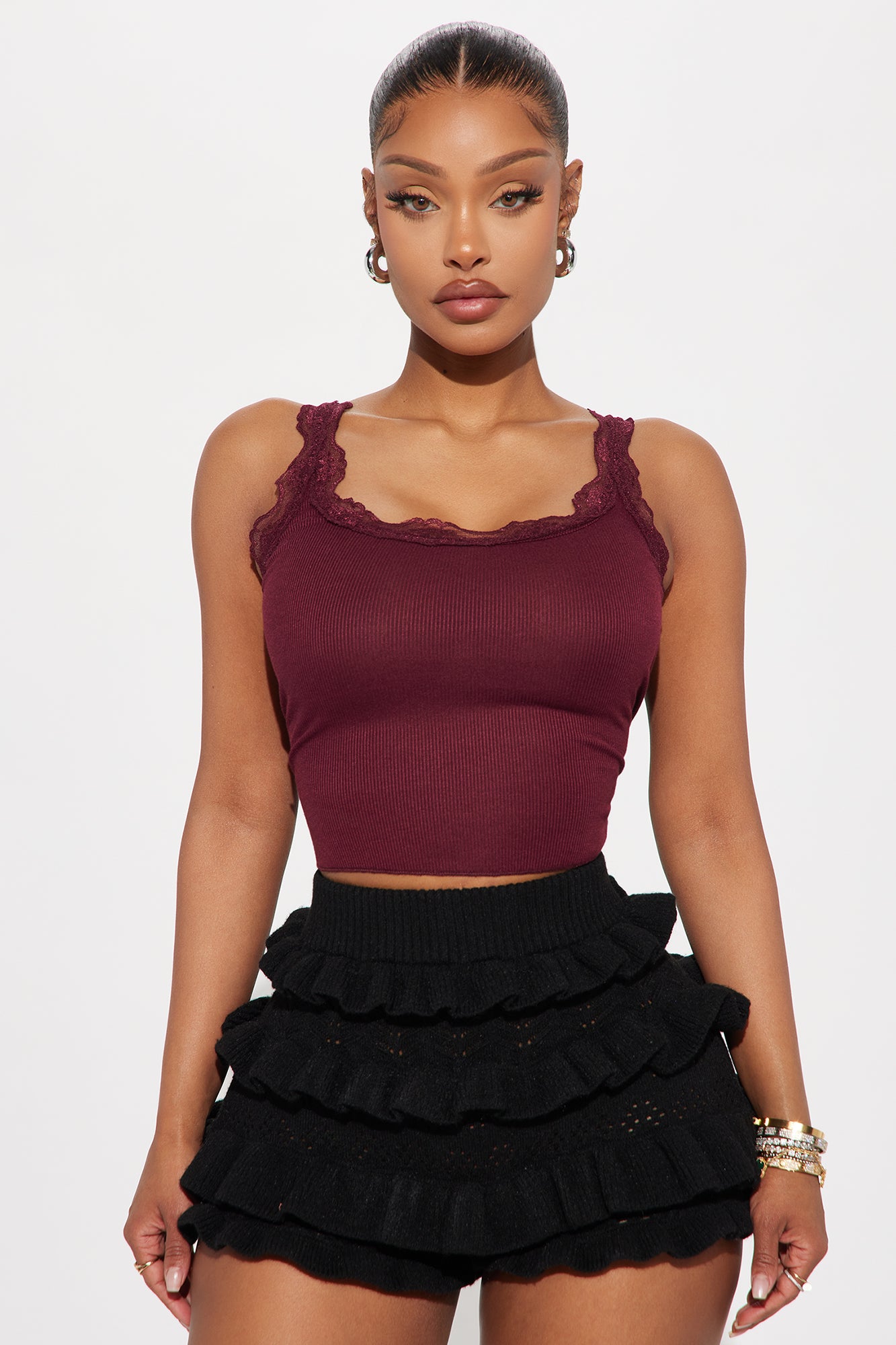Julianna Lace Trim Tank
