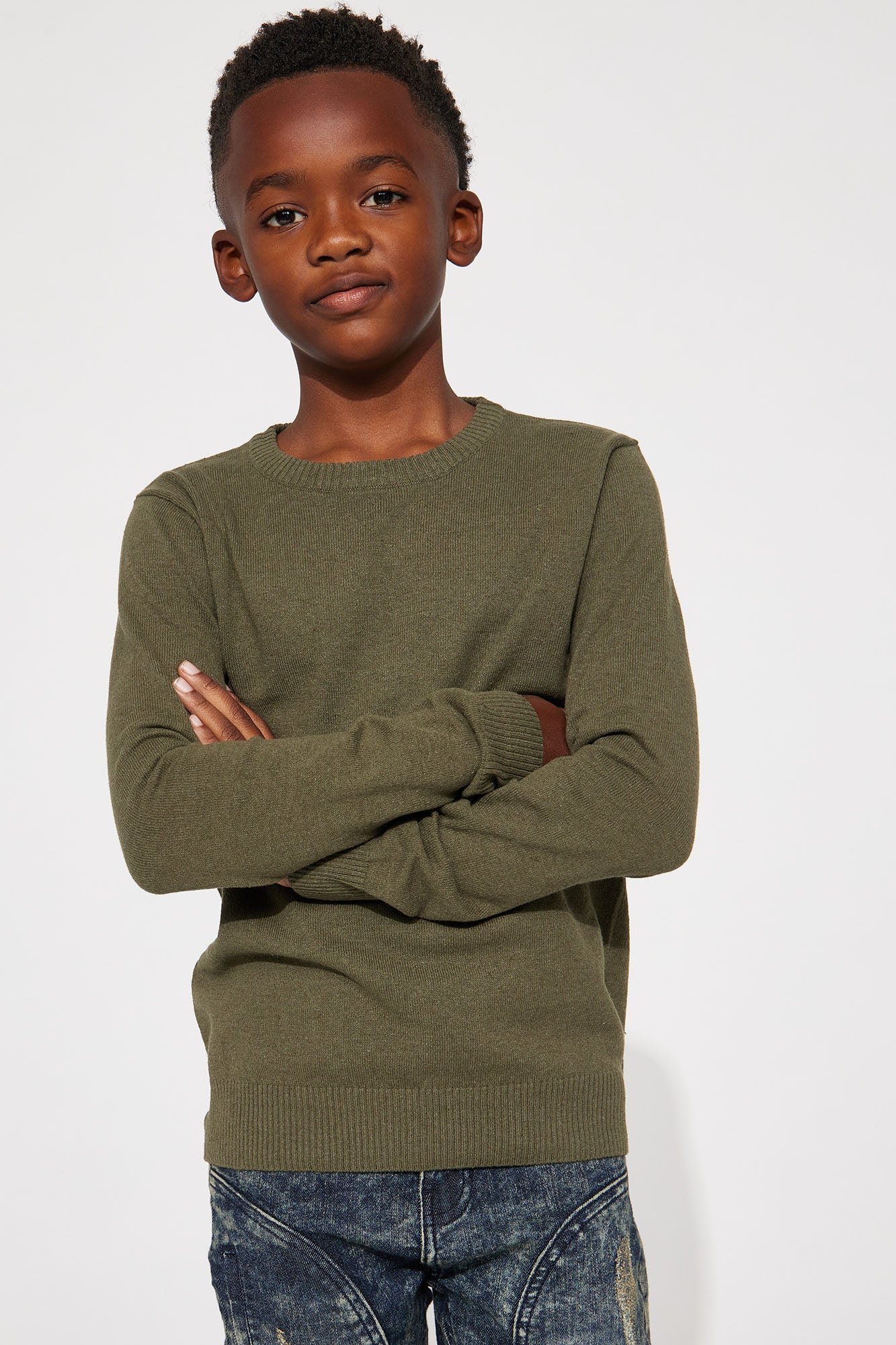 Mini Cozy And Cool Crewneck Sweater