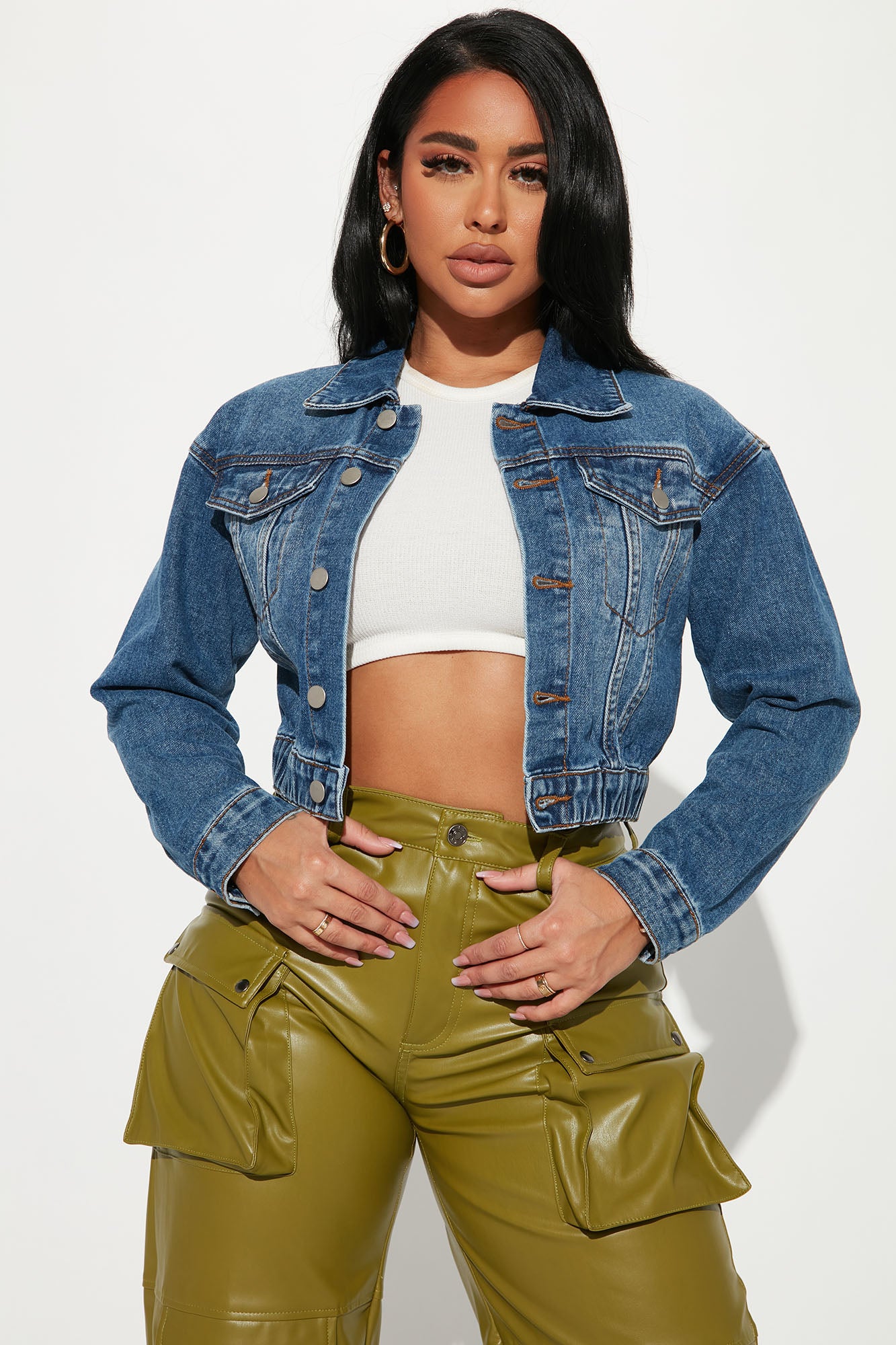Out Of Time Denim Bomber Jacket
