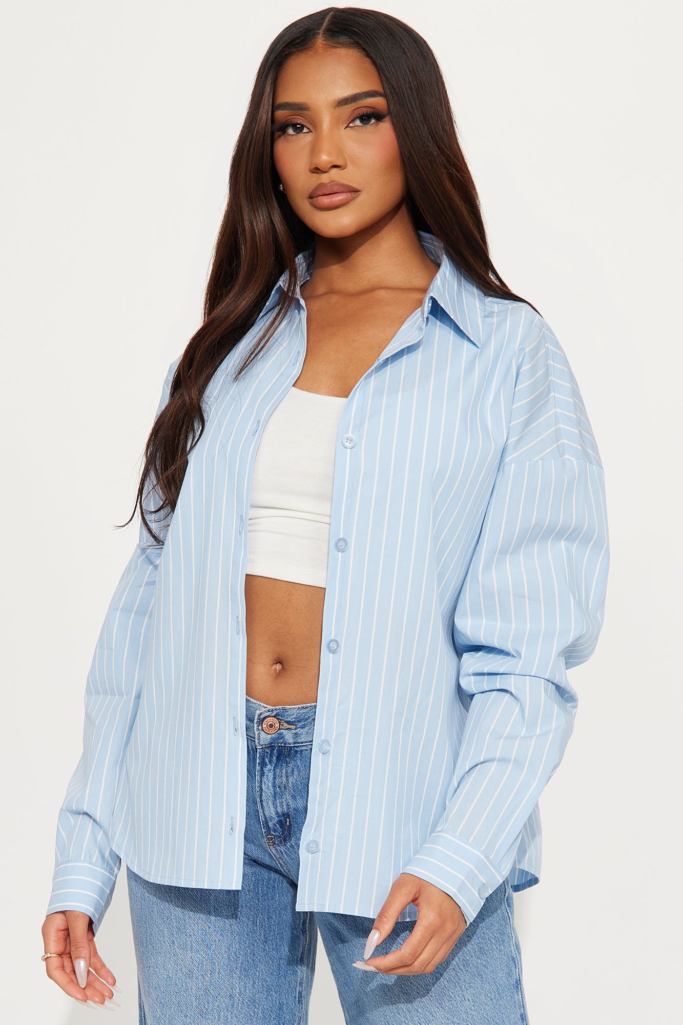 Azani Oversized Striped Shirt