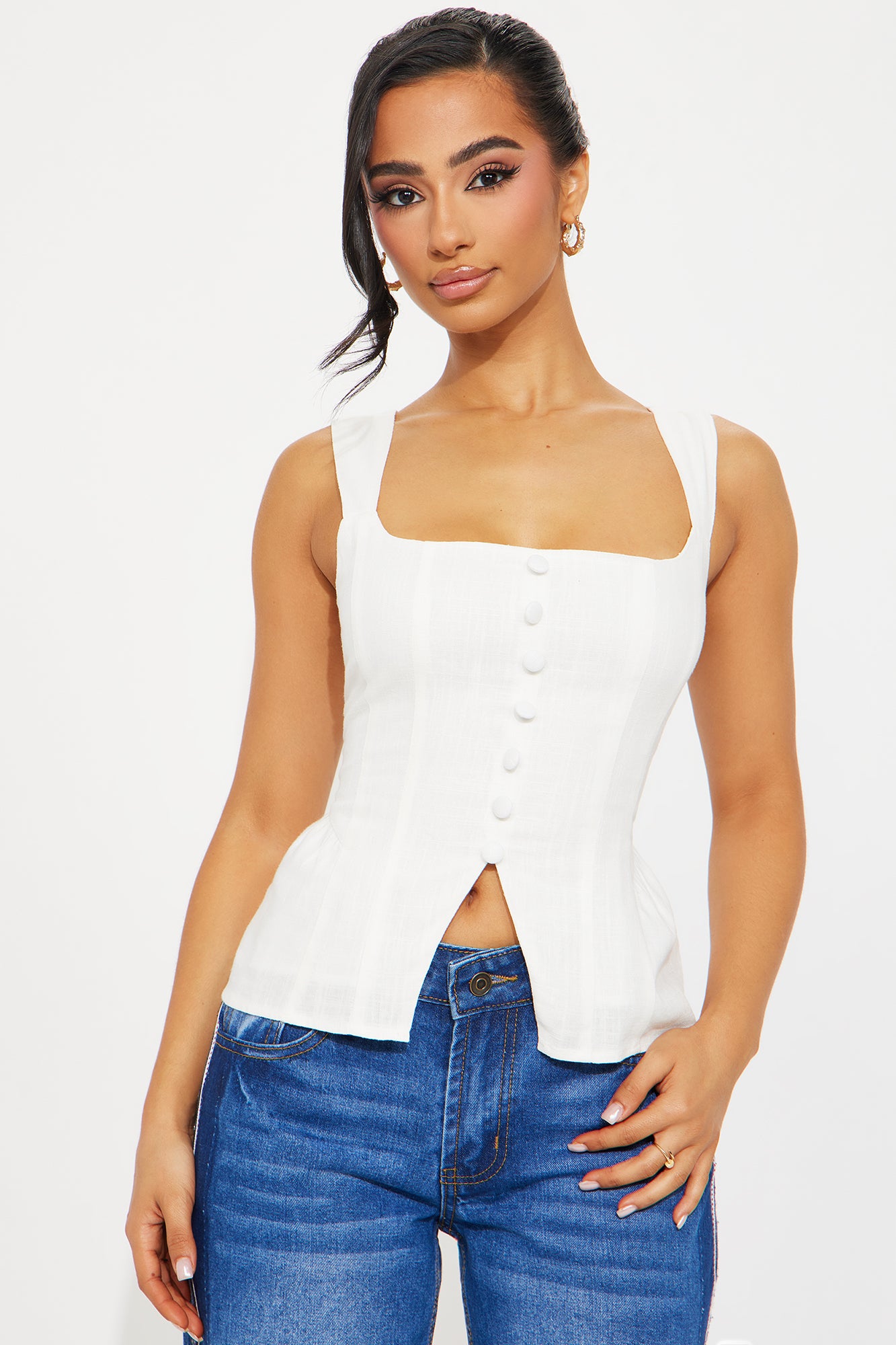 Sincerely Yours Truly Linen Vest