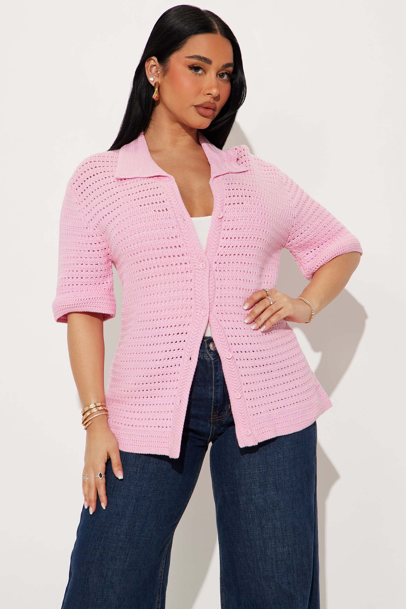 Drinks In Hand Crochet Shirt