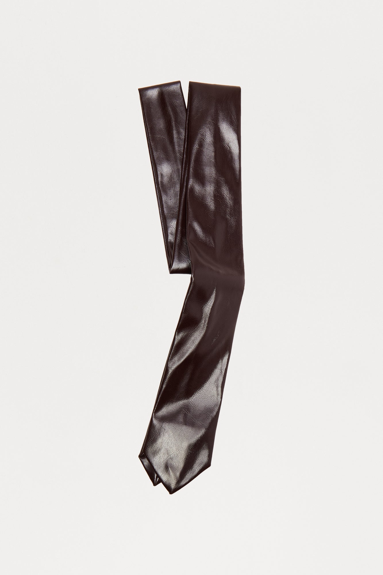 Sleek Style Faux Leather Tie